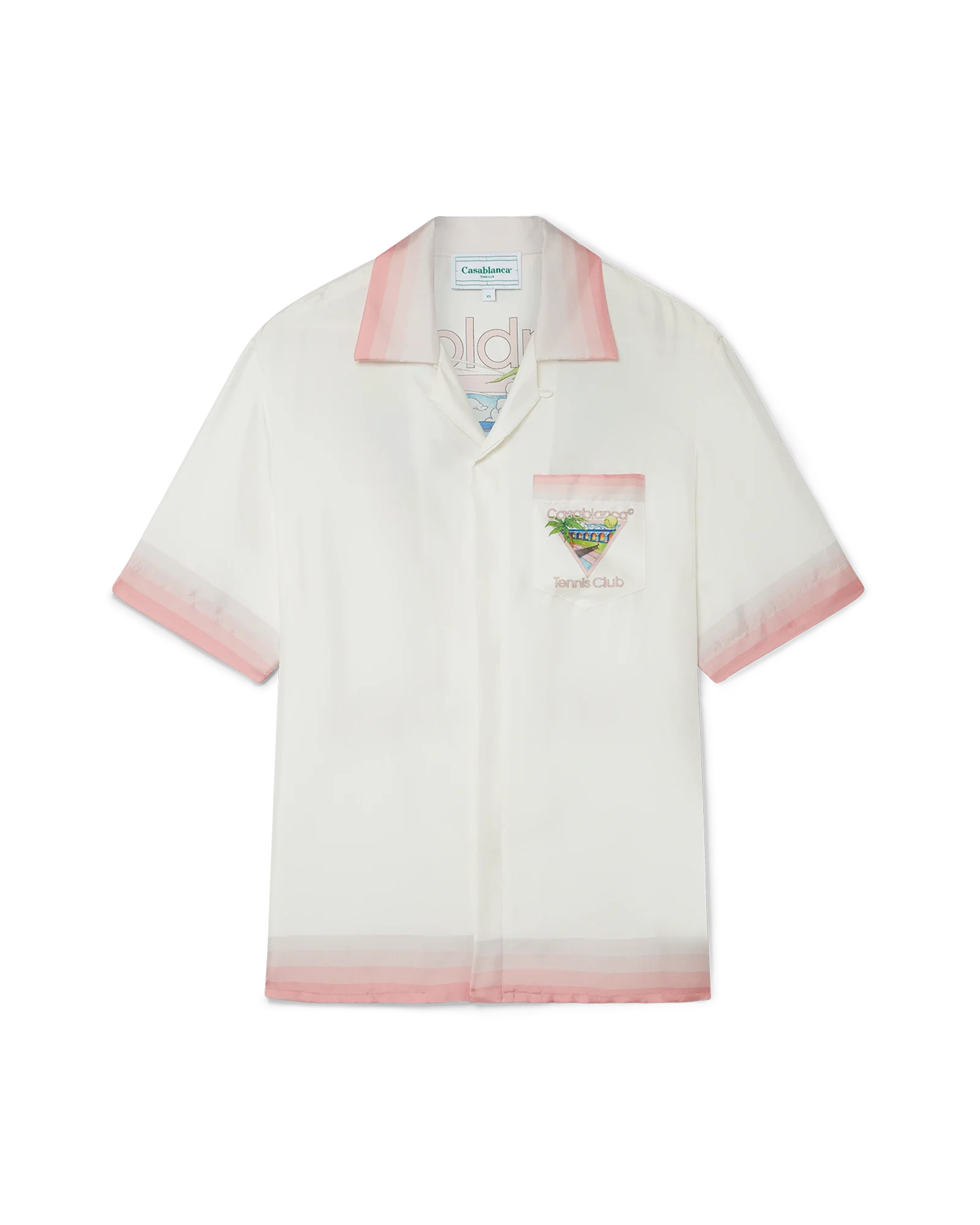 Tennis Club Icon Short Sleeve Silk Shirt