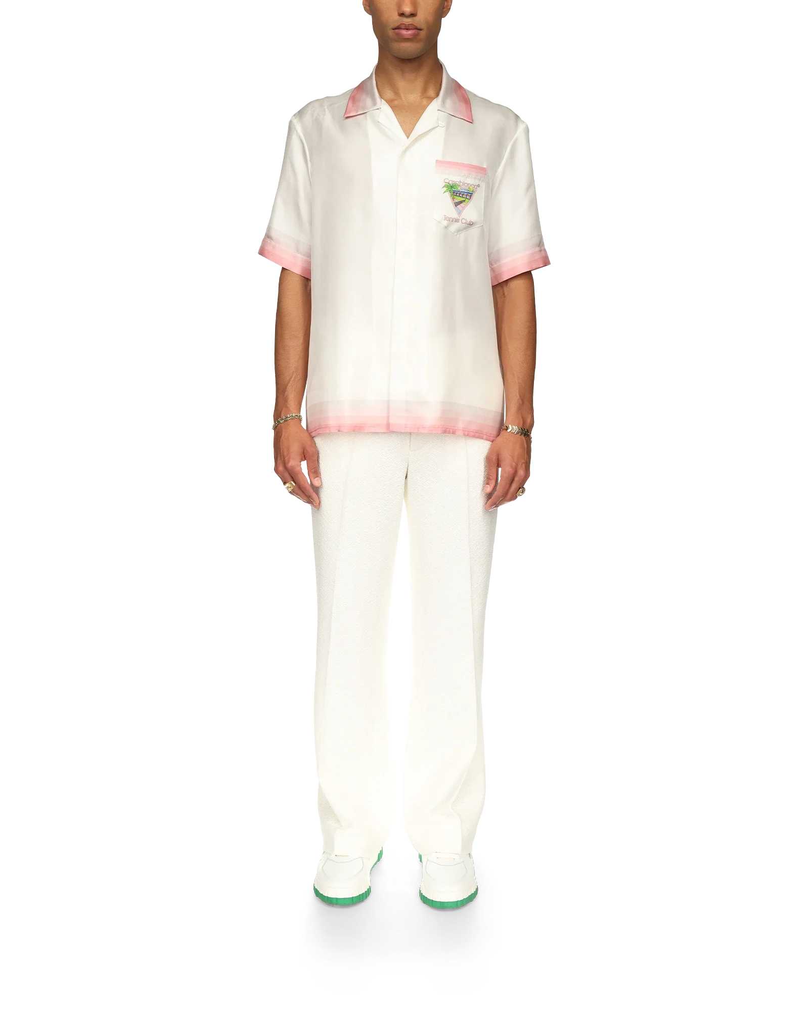 Tennis Club Icon Short Sleeve Silk Shirt