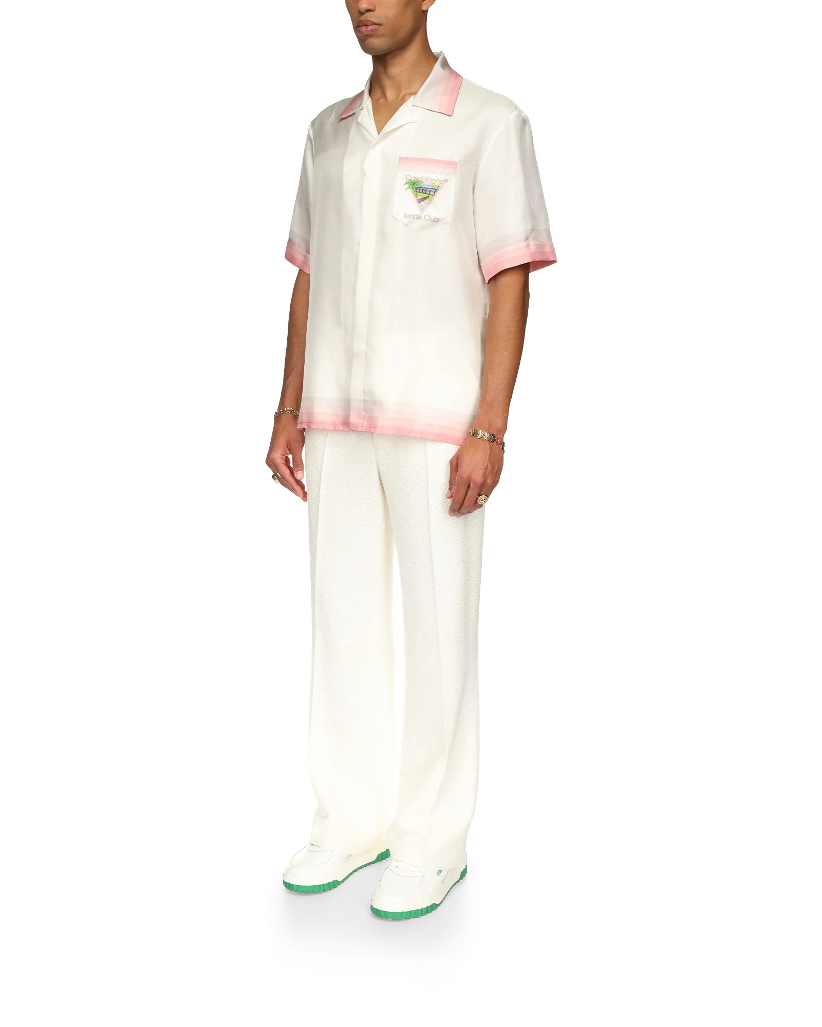 Tennis Club Icon Short Sleeve Silk Shirt