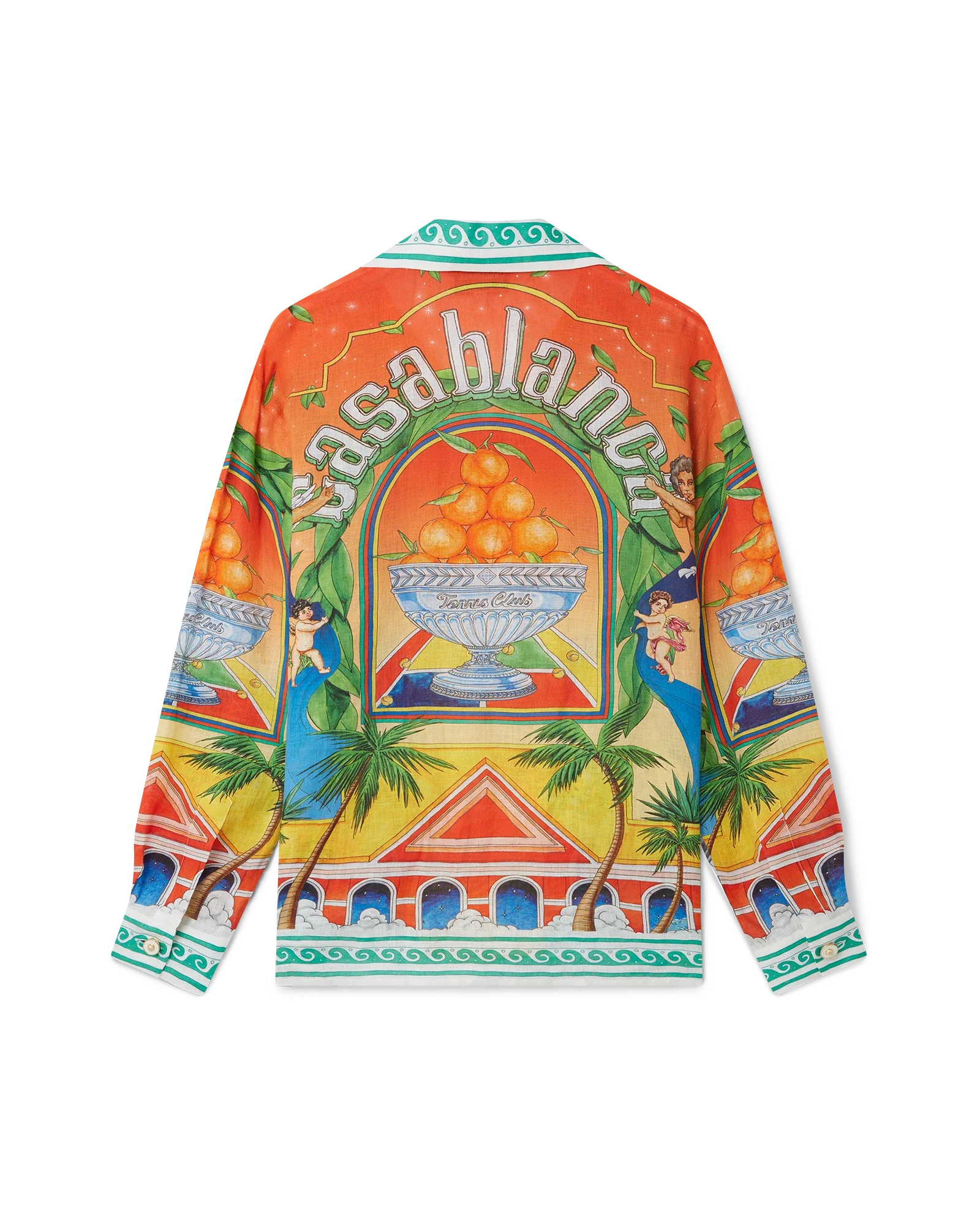 Trophy Orange Linen Shirt