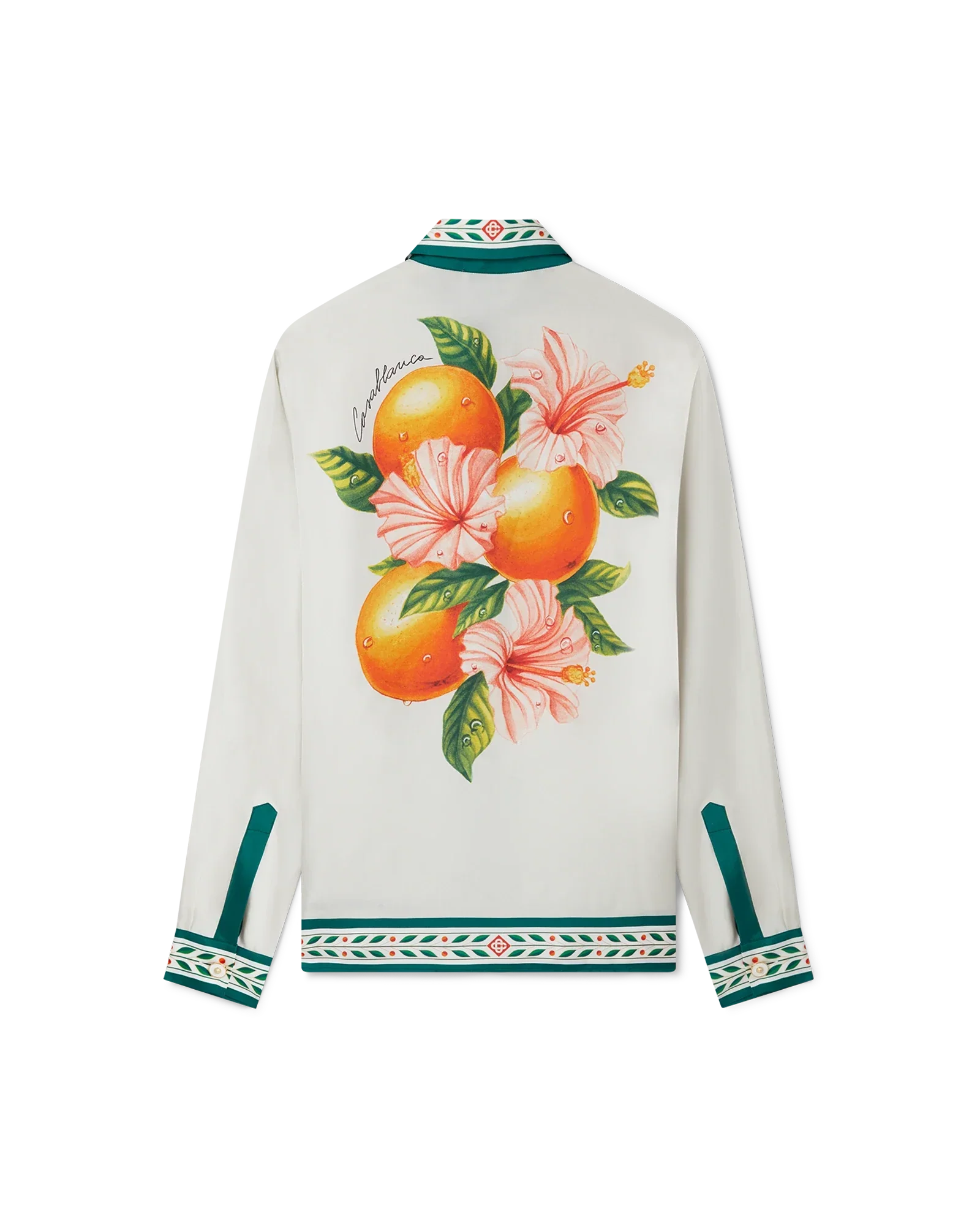 Oranges En Fleur Silk Shirt