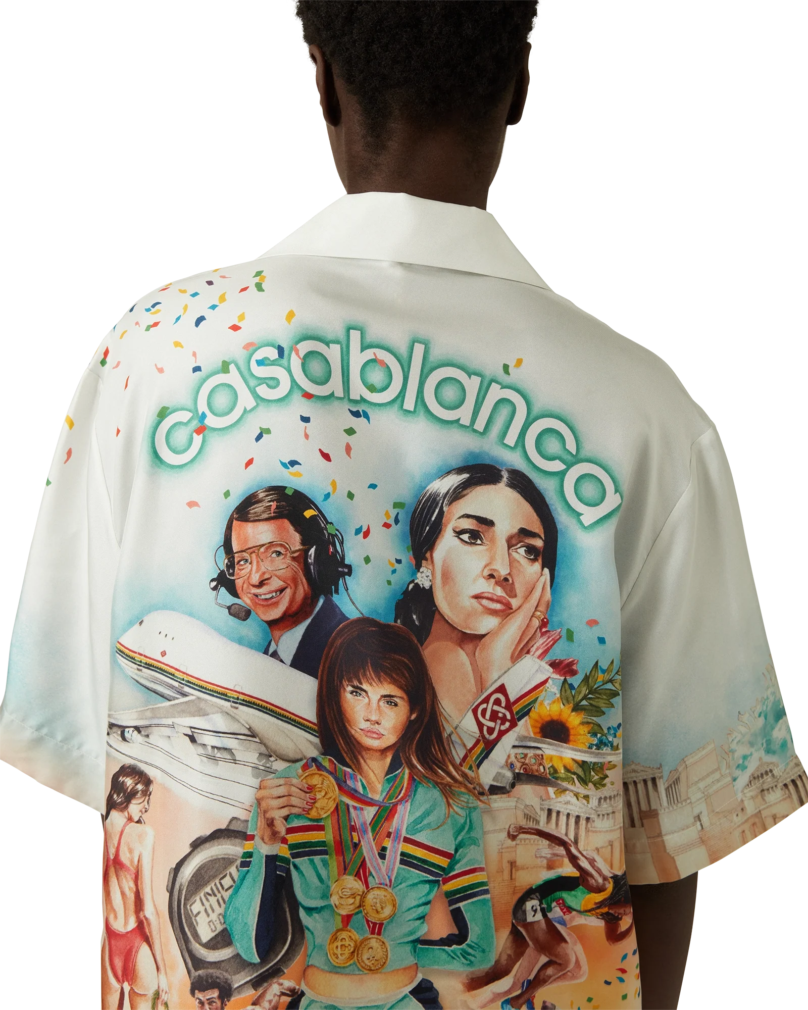 Celebration Du Sport Short Sleeve Silk Shirt