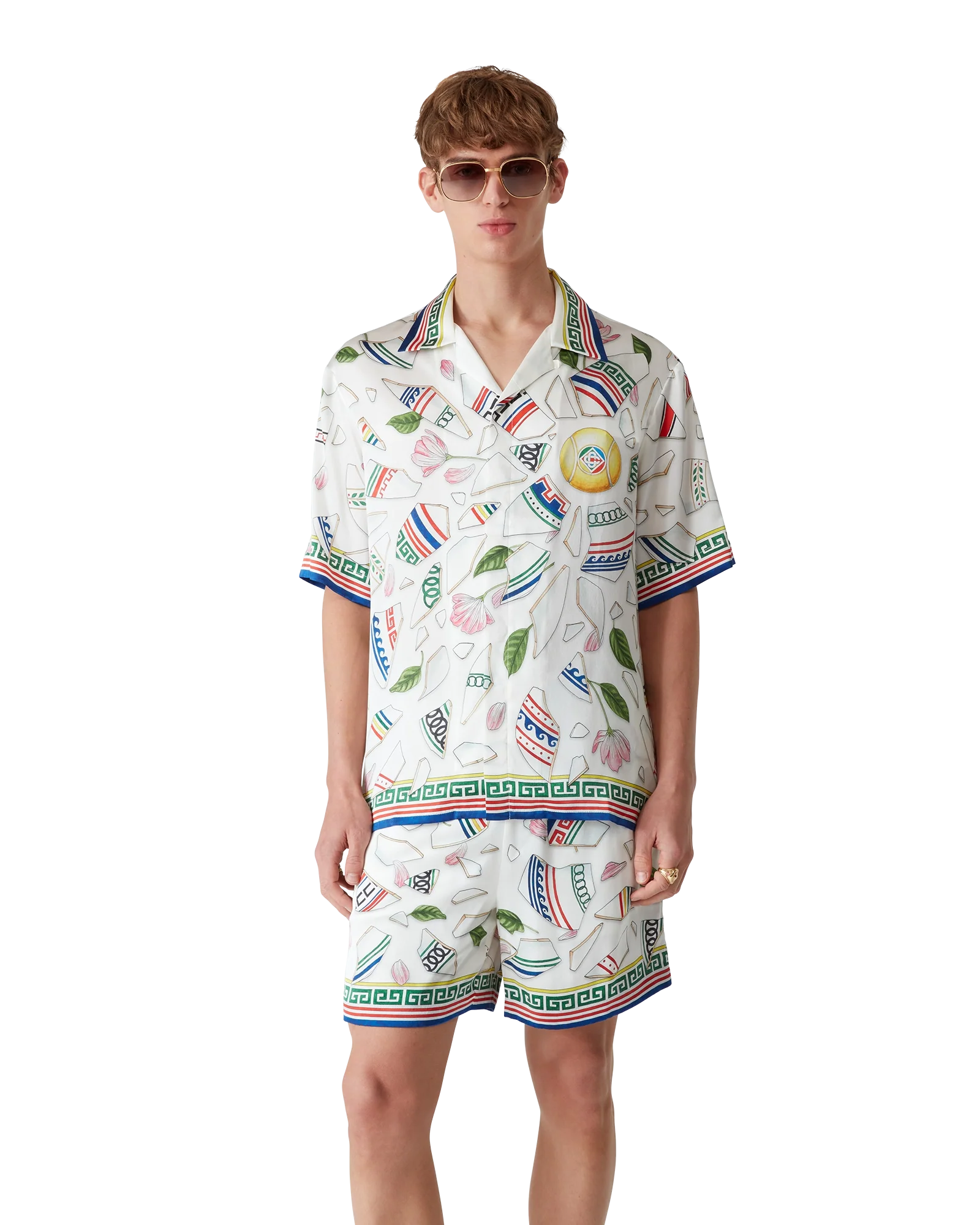 Le Vase Brise Short Sleeve Silk Shirt