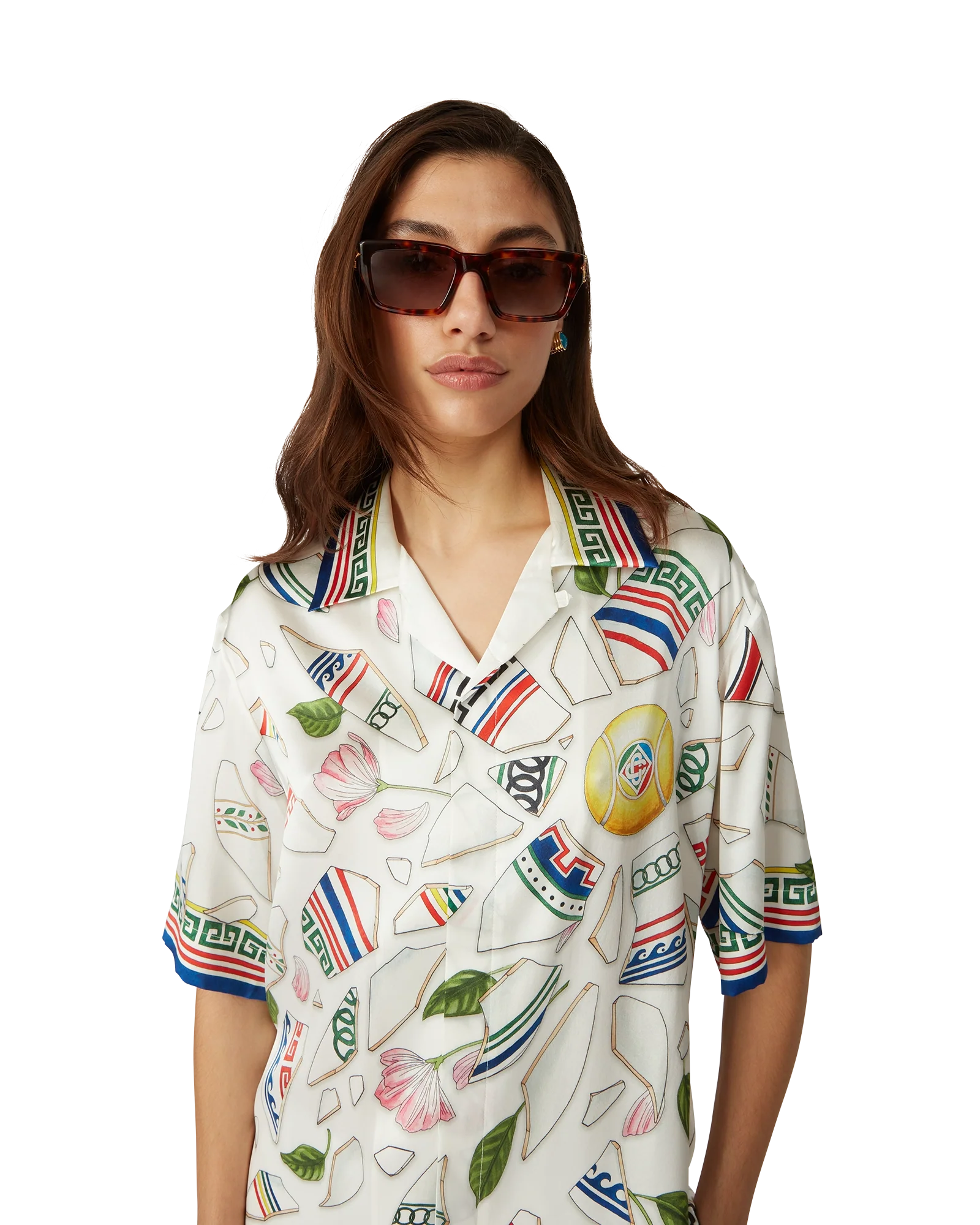 Le Vase Brise Short Sleeve Silk Shirt