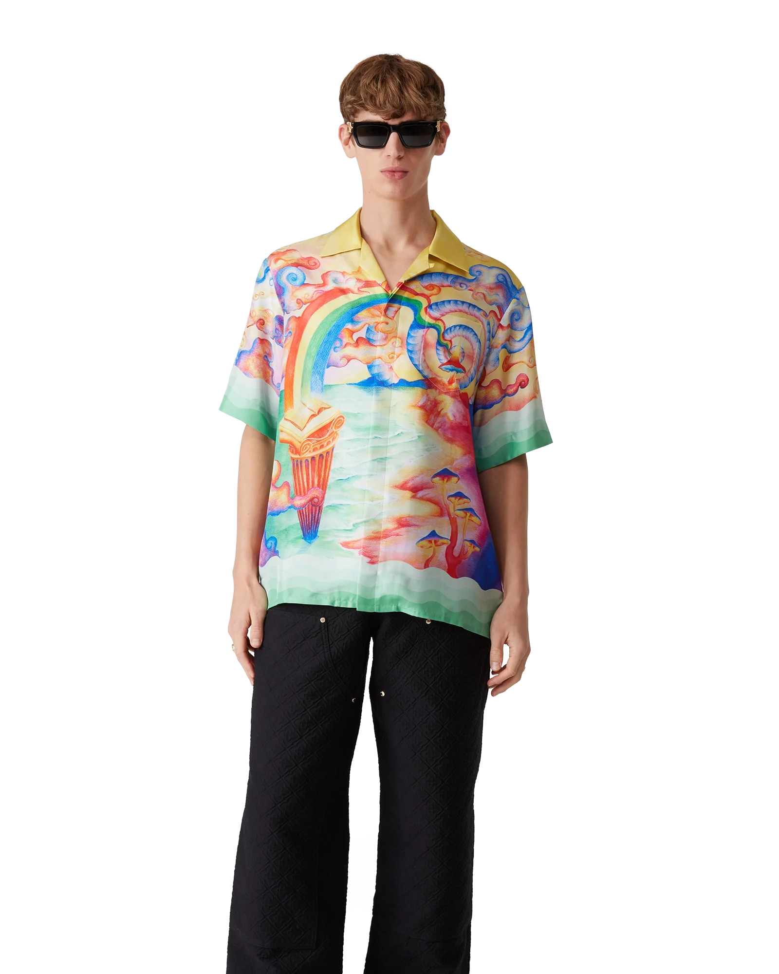 Nature's Teacher Short Sleeve Silk Shirt