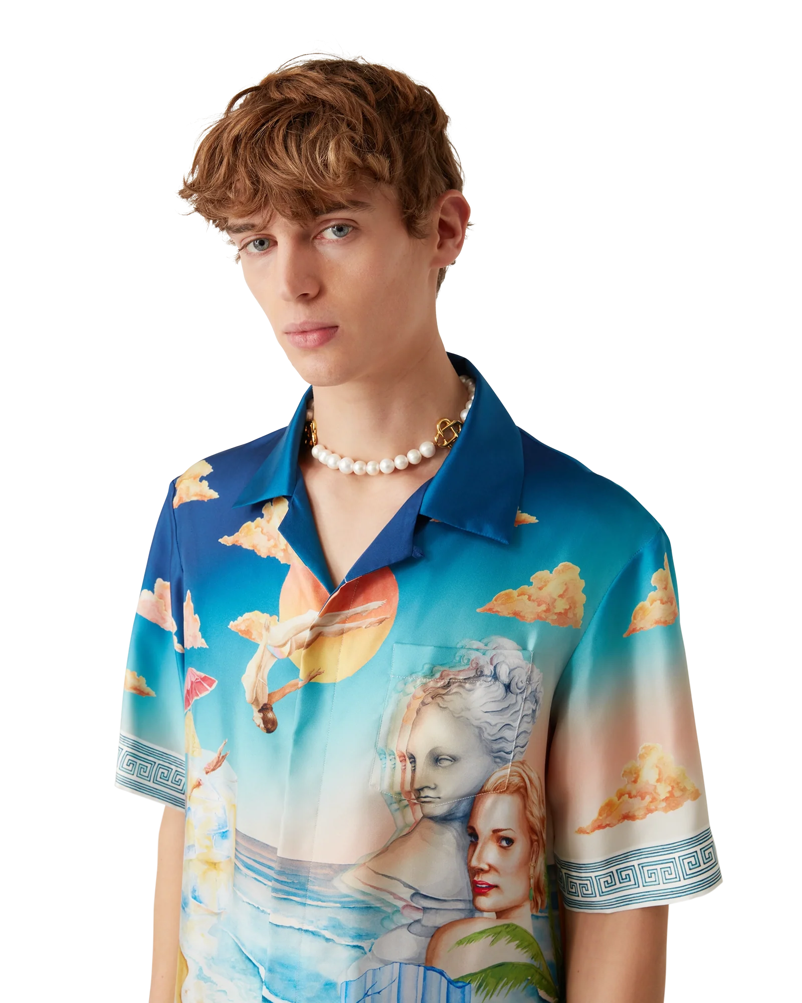 Le Plongeon Short Sleeve Silk Shirt