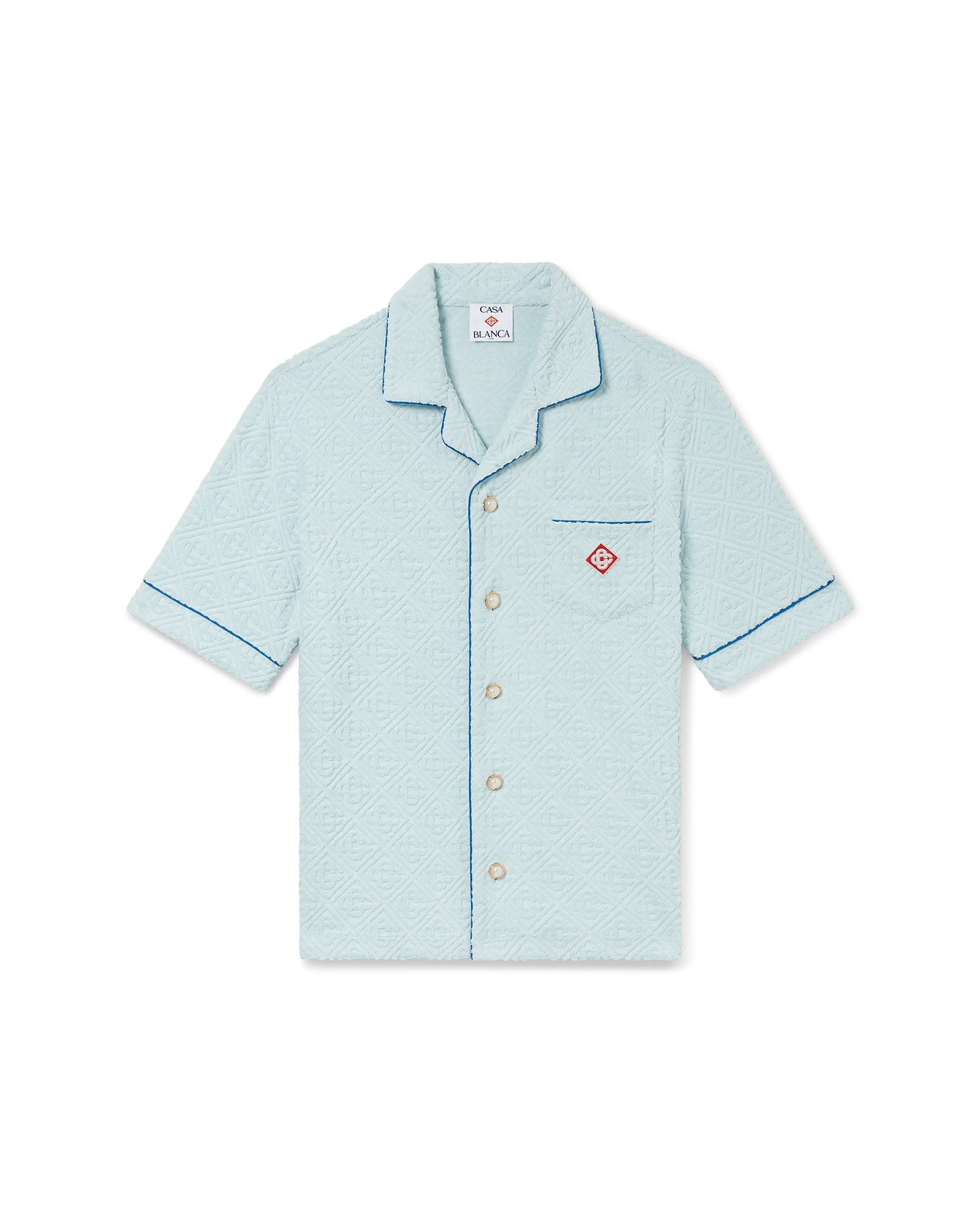 Monogram Towelling Short Sleeve Shirt