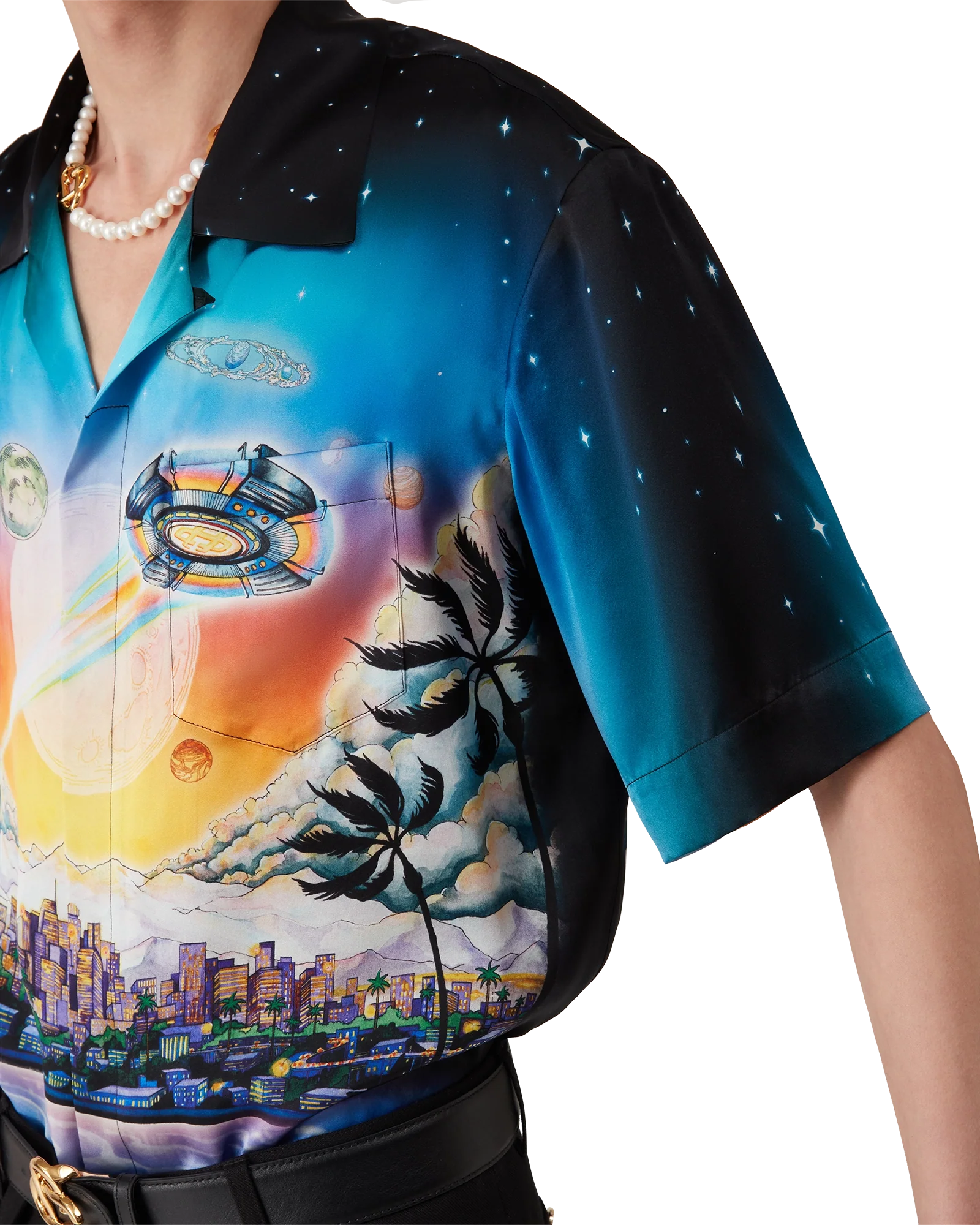 La Prémonition Short Sleeve Silk Shirt