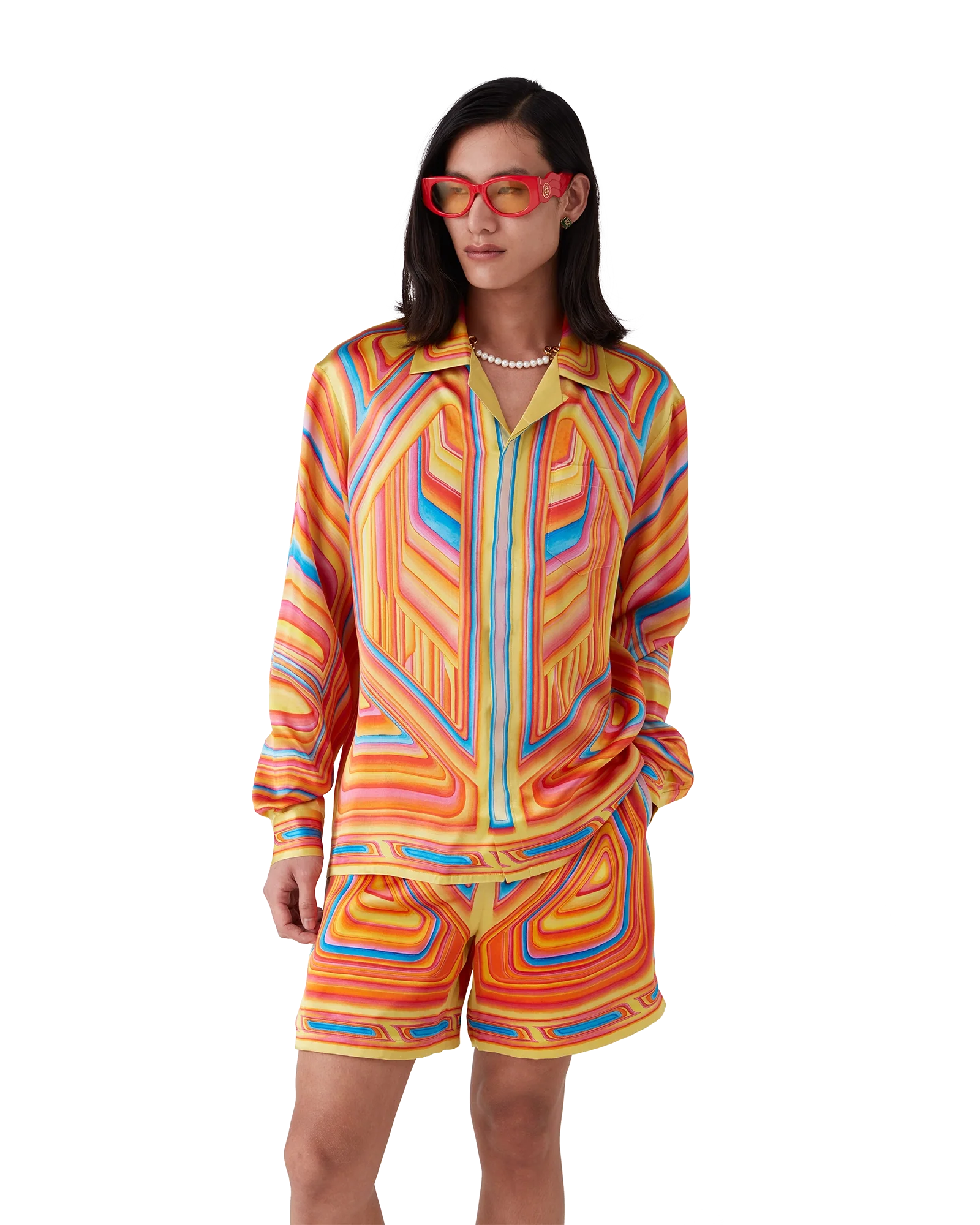 Low Rider Long Sleeve Silk Shirt