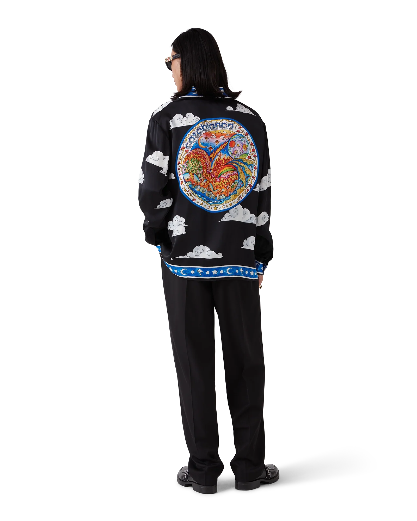 The Four Elements Long Sleeve Silk Shirt