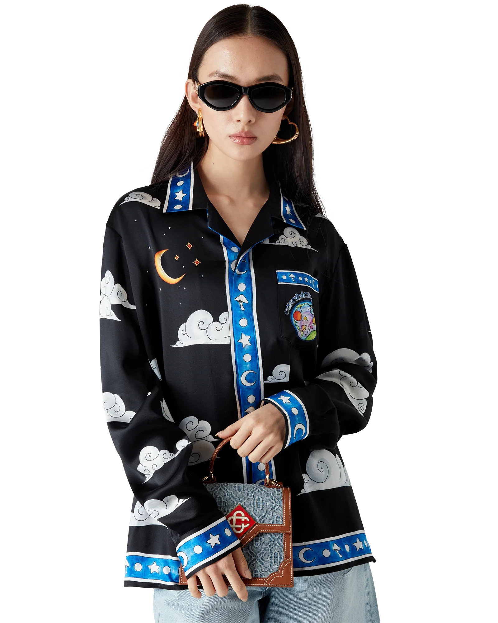 The Four Elements Long Sleeve Silk Shirt