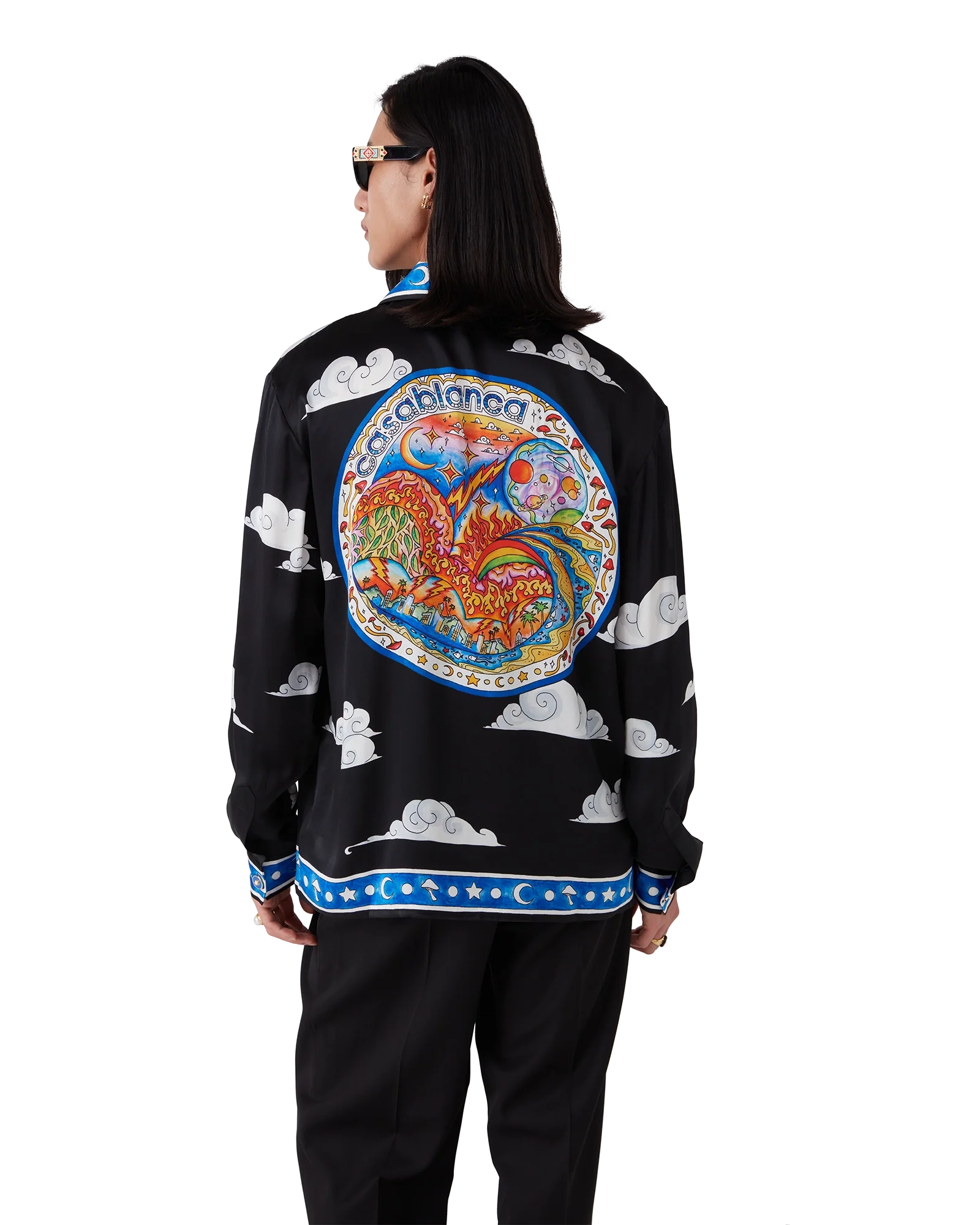 The Four Elements Long Sleeve Silk Shirt