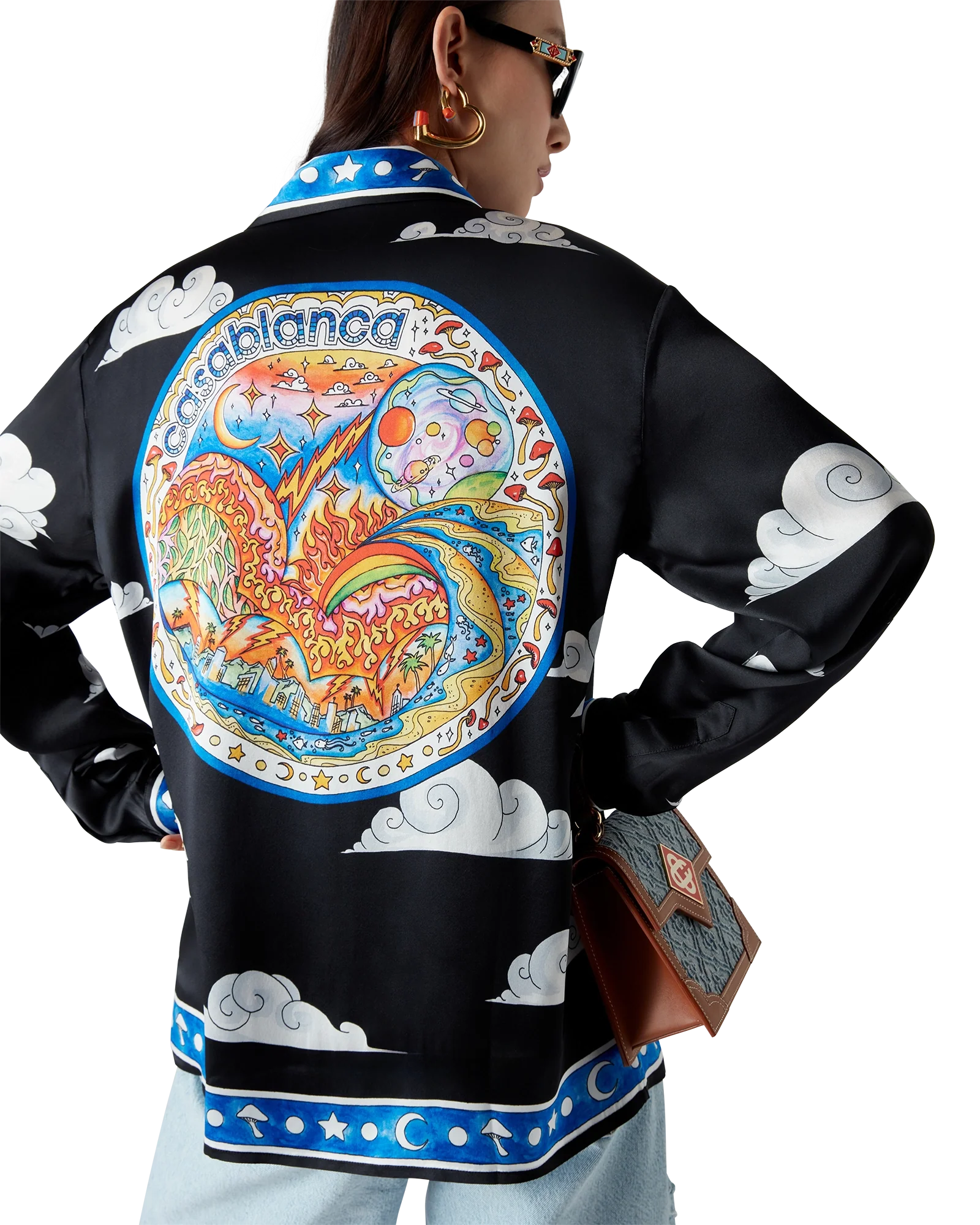 The Four Elements Long Sleeve Silk Shirt