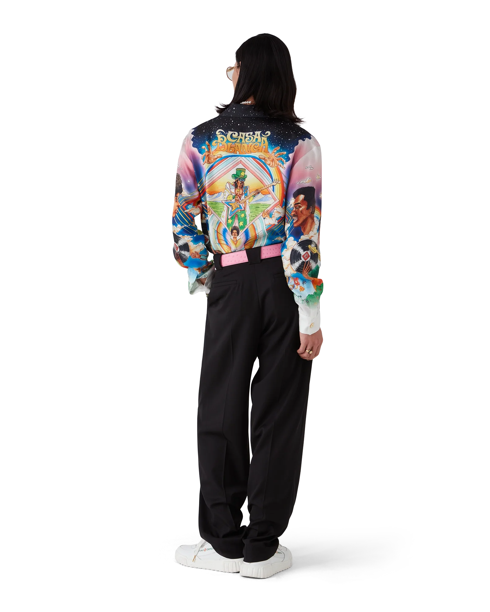 La Musique Long Sleeve Silk Shirt