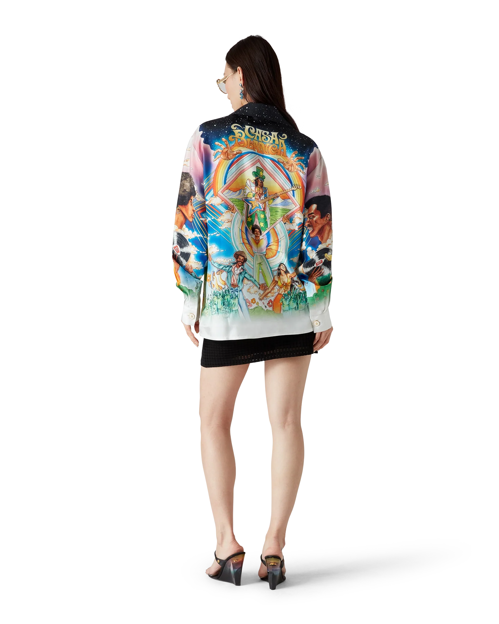 La Musique Long Sleeve Silk Shirt