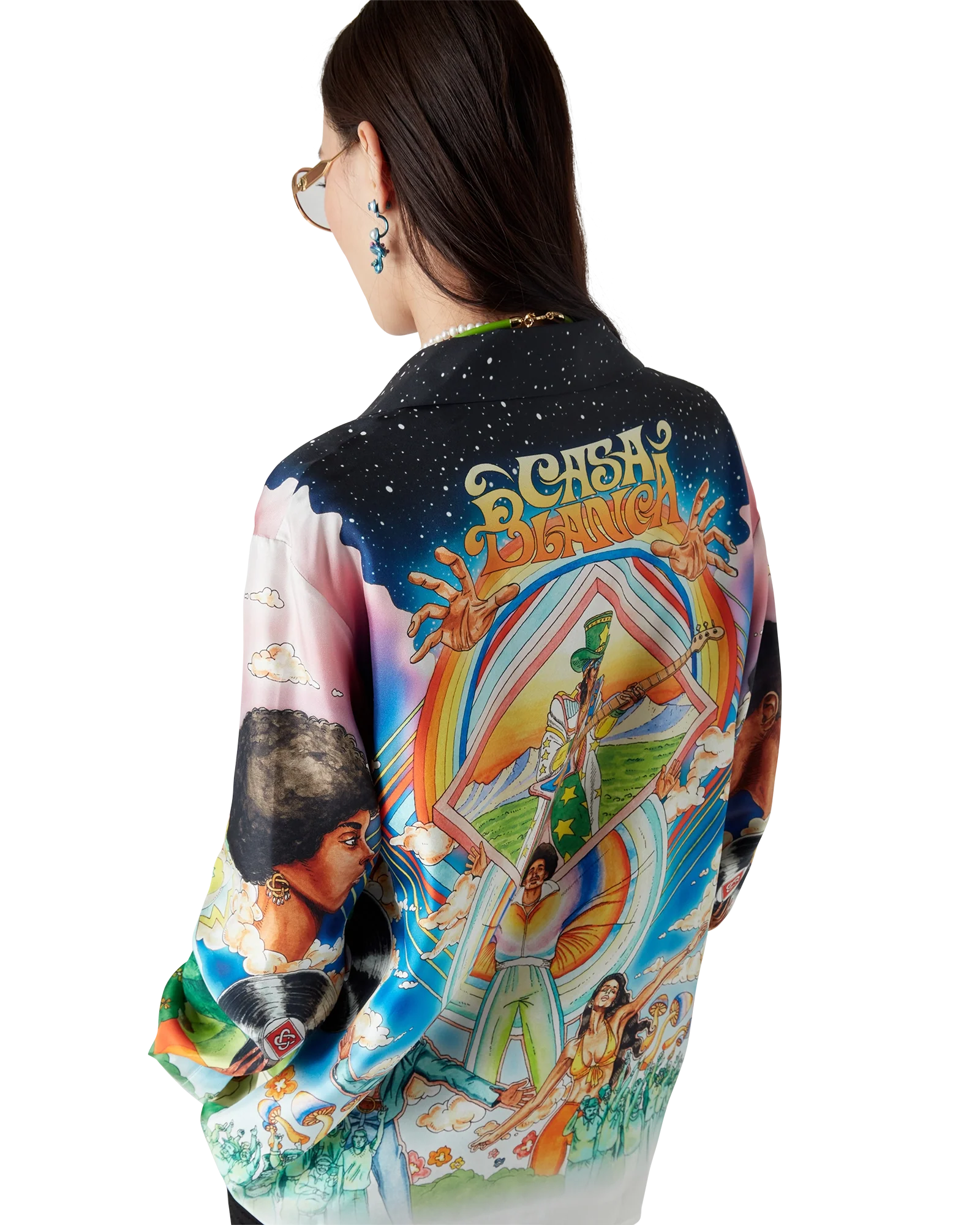 La Musique Long Sleeve Silk Shirt
