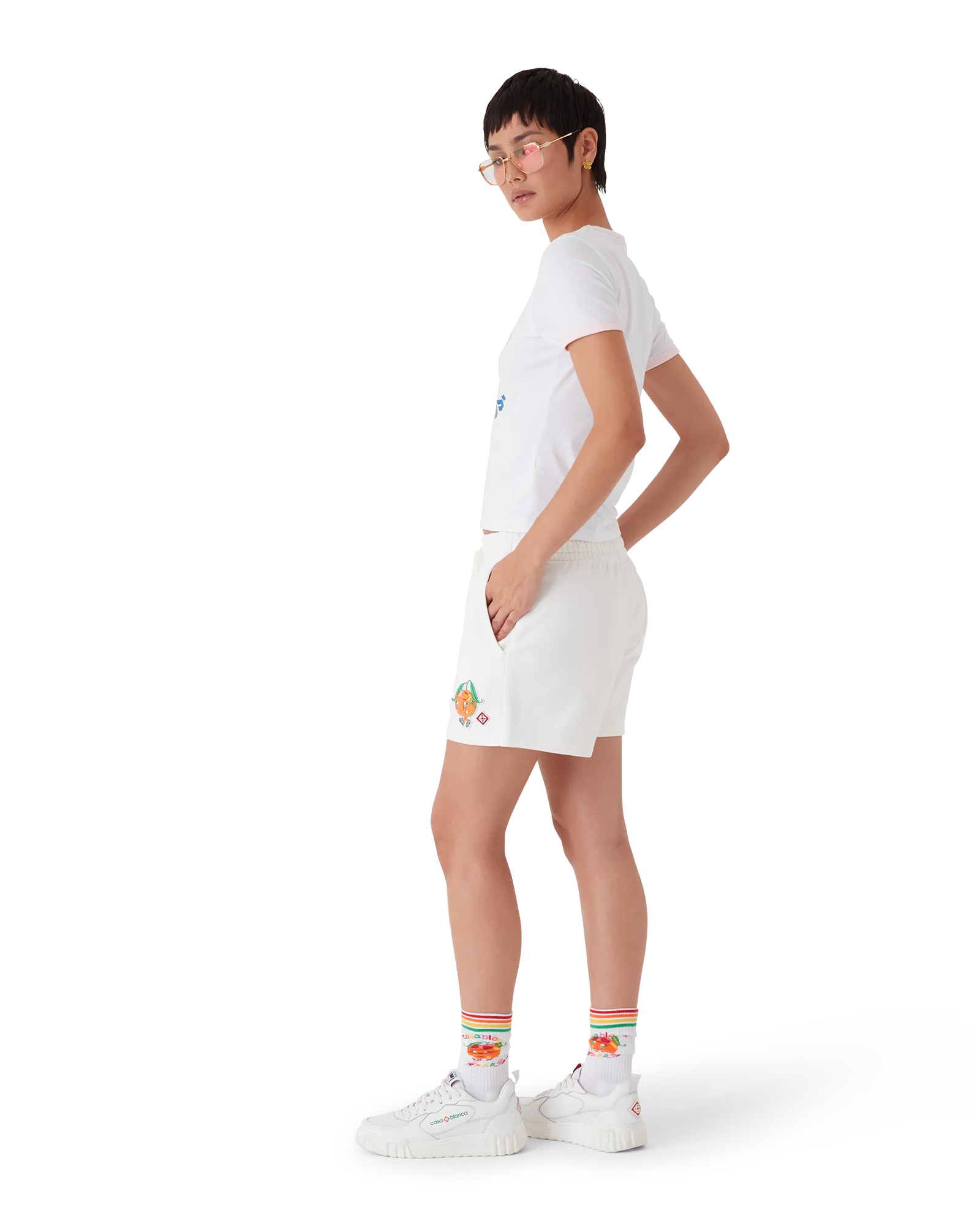Orange Mascot Sweatshorts