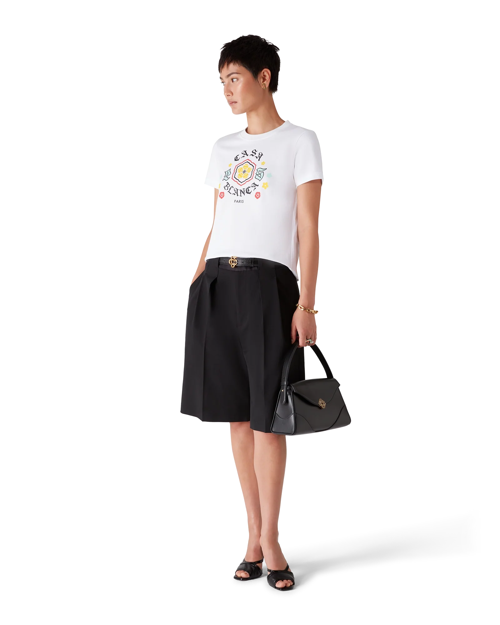 Emblem Fitted Short Sleeve T-Shirt
