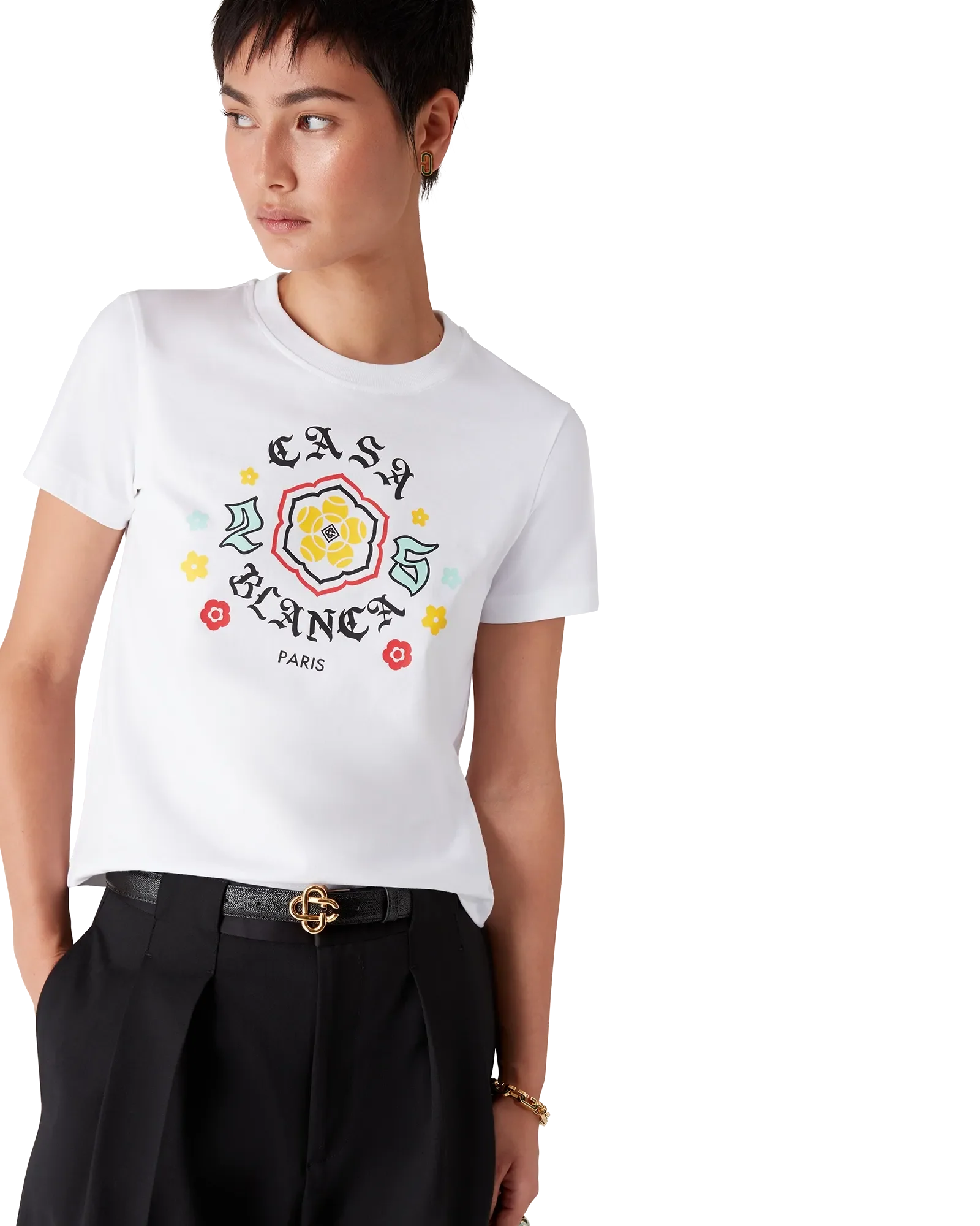 Emblem Fitted Short Sleeve T-Shirt