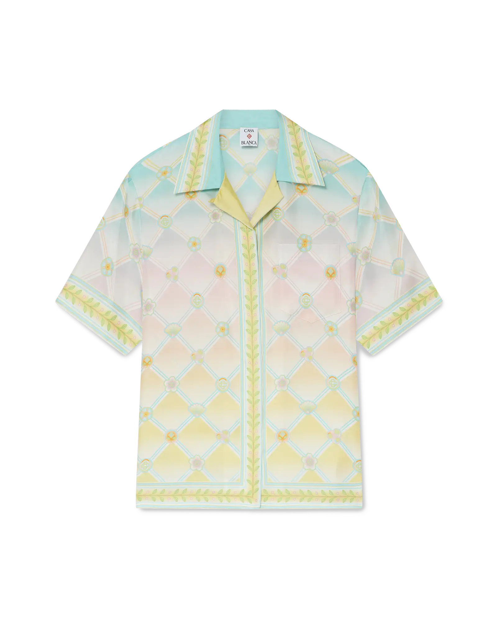 Candy Icons Short Sleeve Silk Twill Shirt