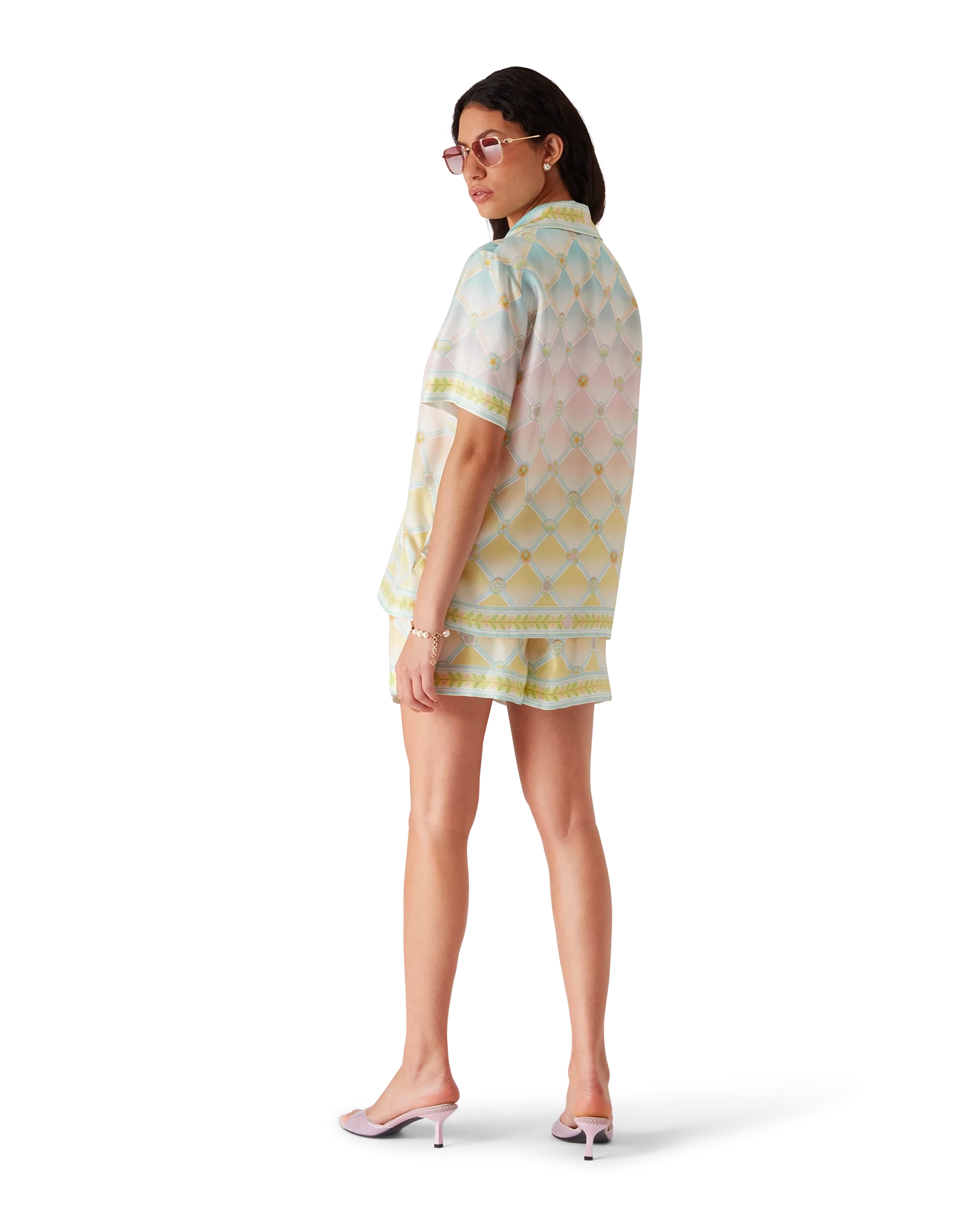 Candy Icons Short Sleeve Silk Twill Shirt