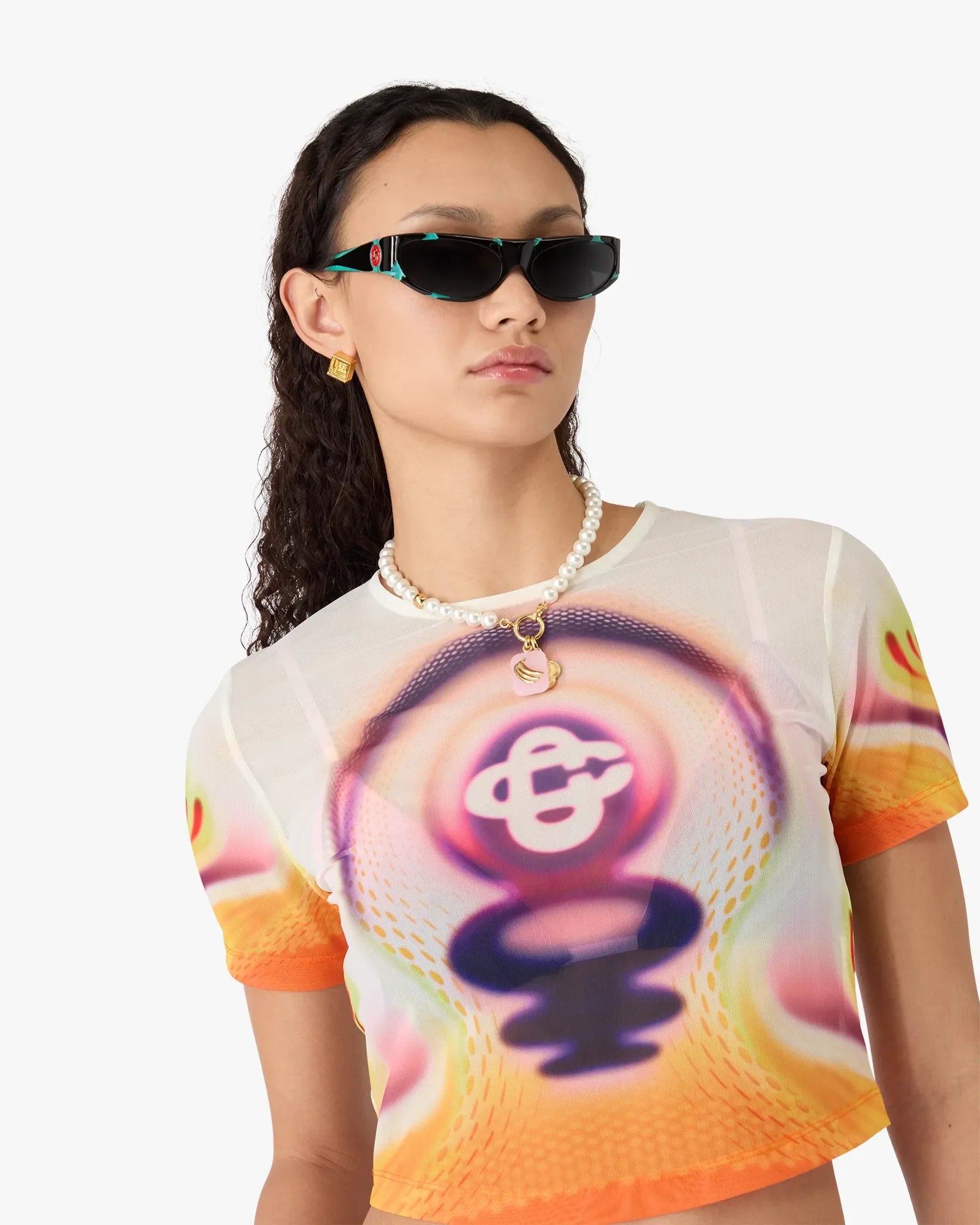 Sporchid Printed Mesh Baby Short Sleeve T-Shirt