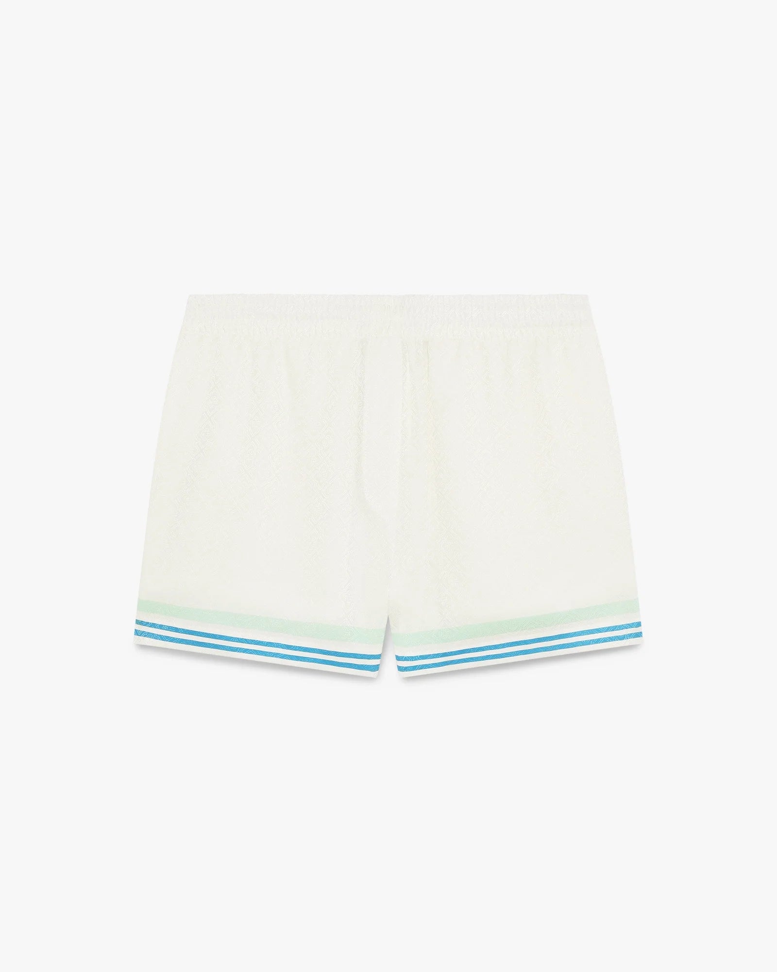 Floral CC Smile Monogram Jaquard Silk Shorts