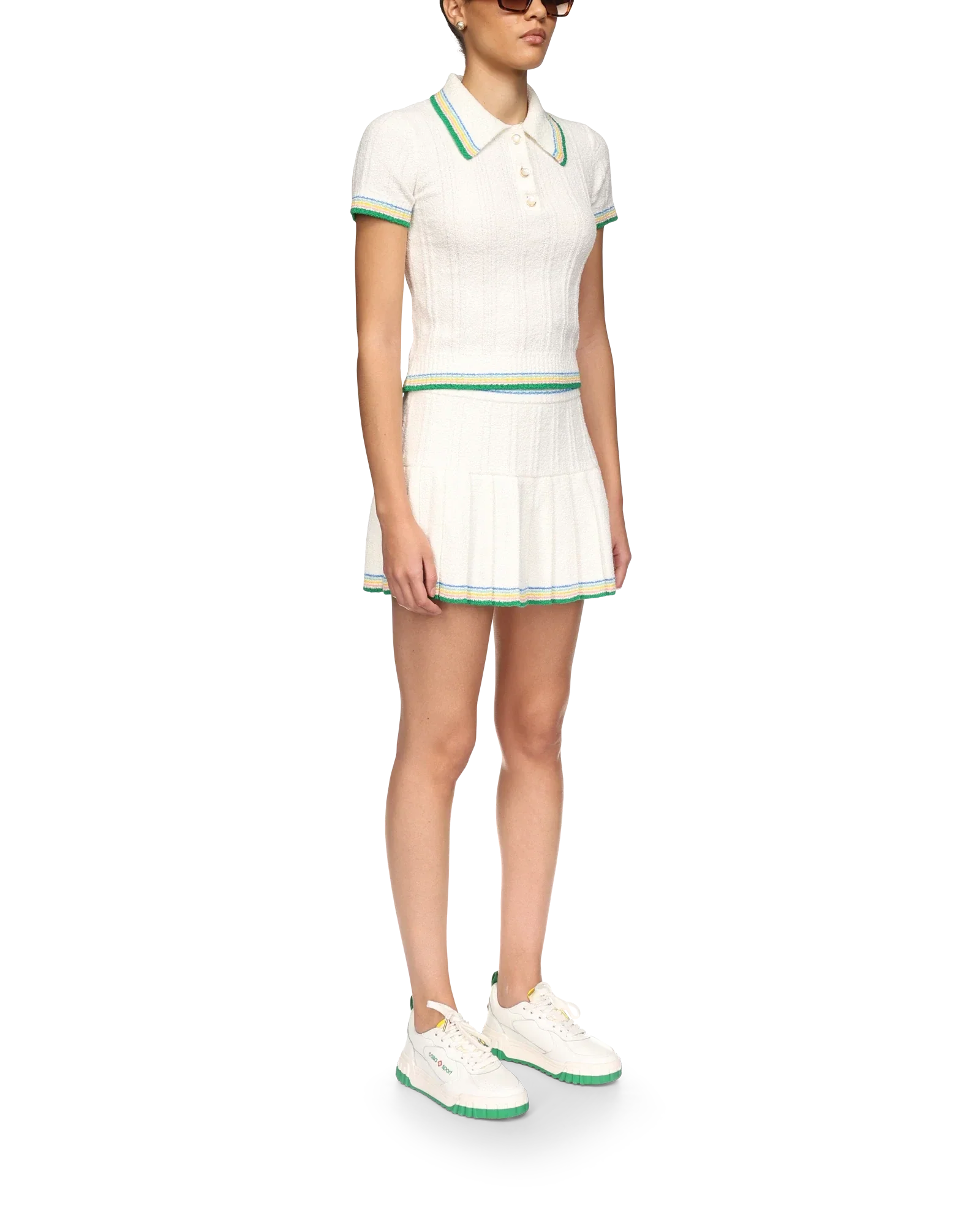 Rib Boucle Polo Shirt