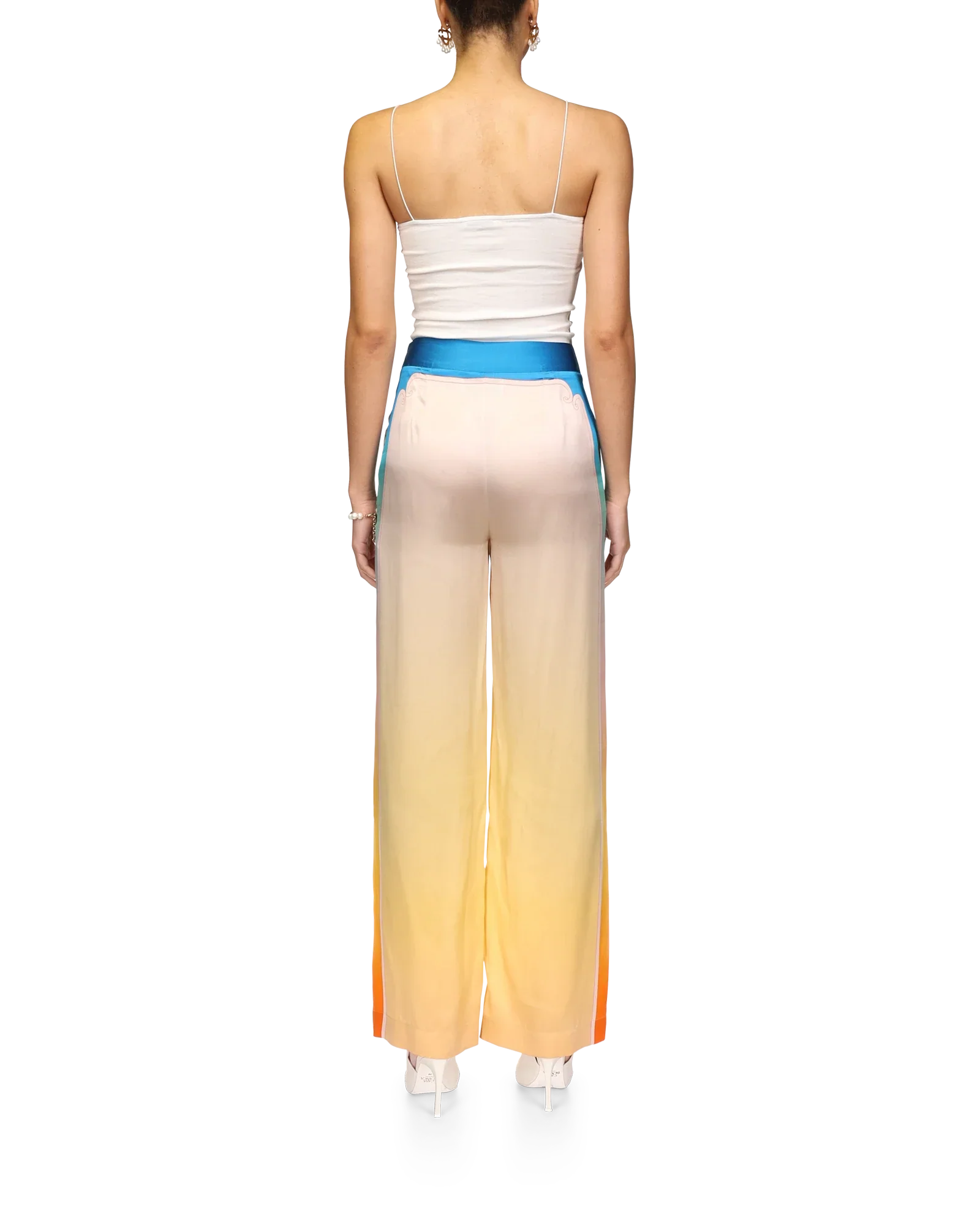 L'Arc Coloré Silk Trousers