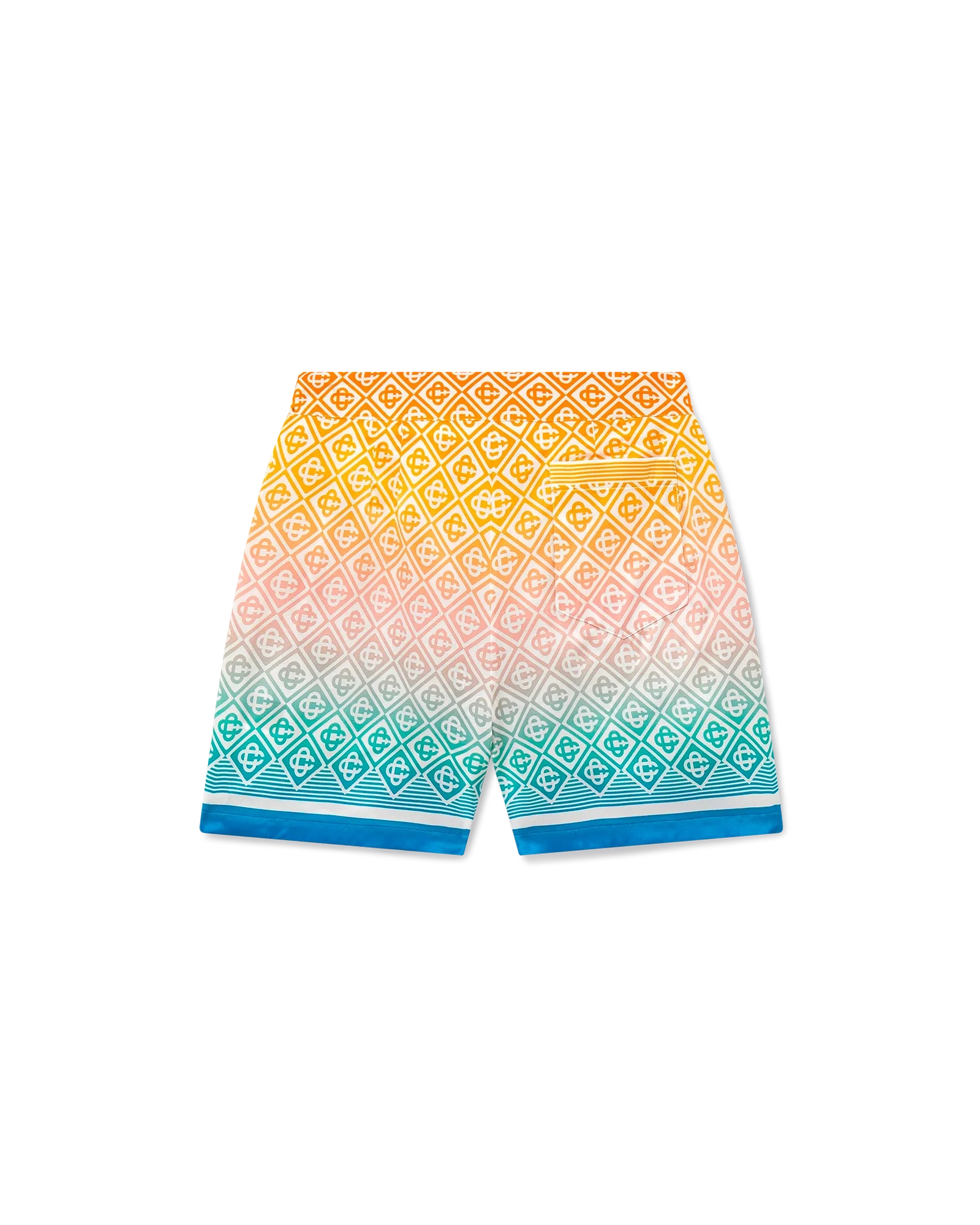 Gradient Monogram Silk Tailored Shorts