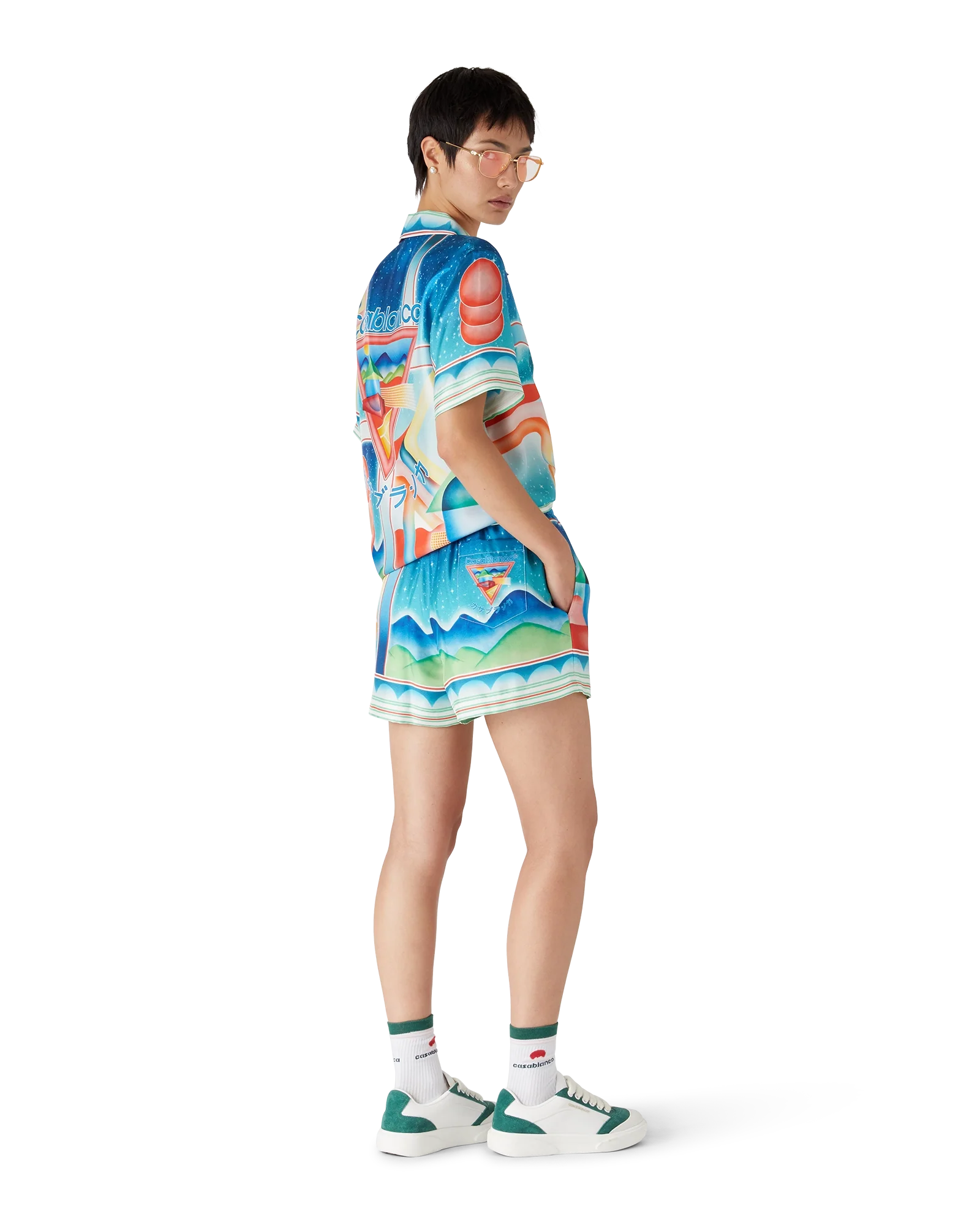 Galaxy Court Silk Shorts