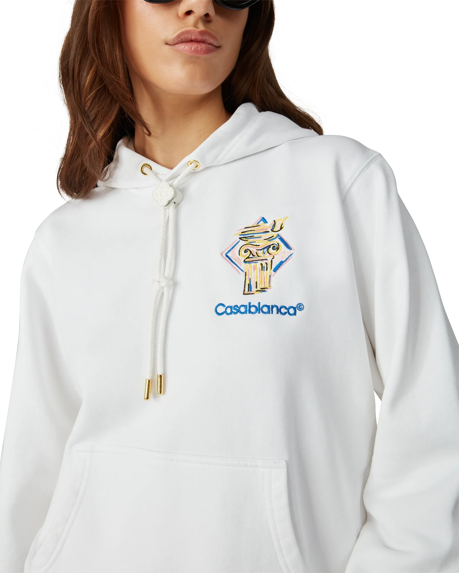 Diamond Column Hooded Sweatshirt