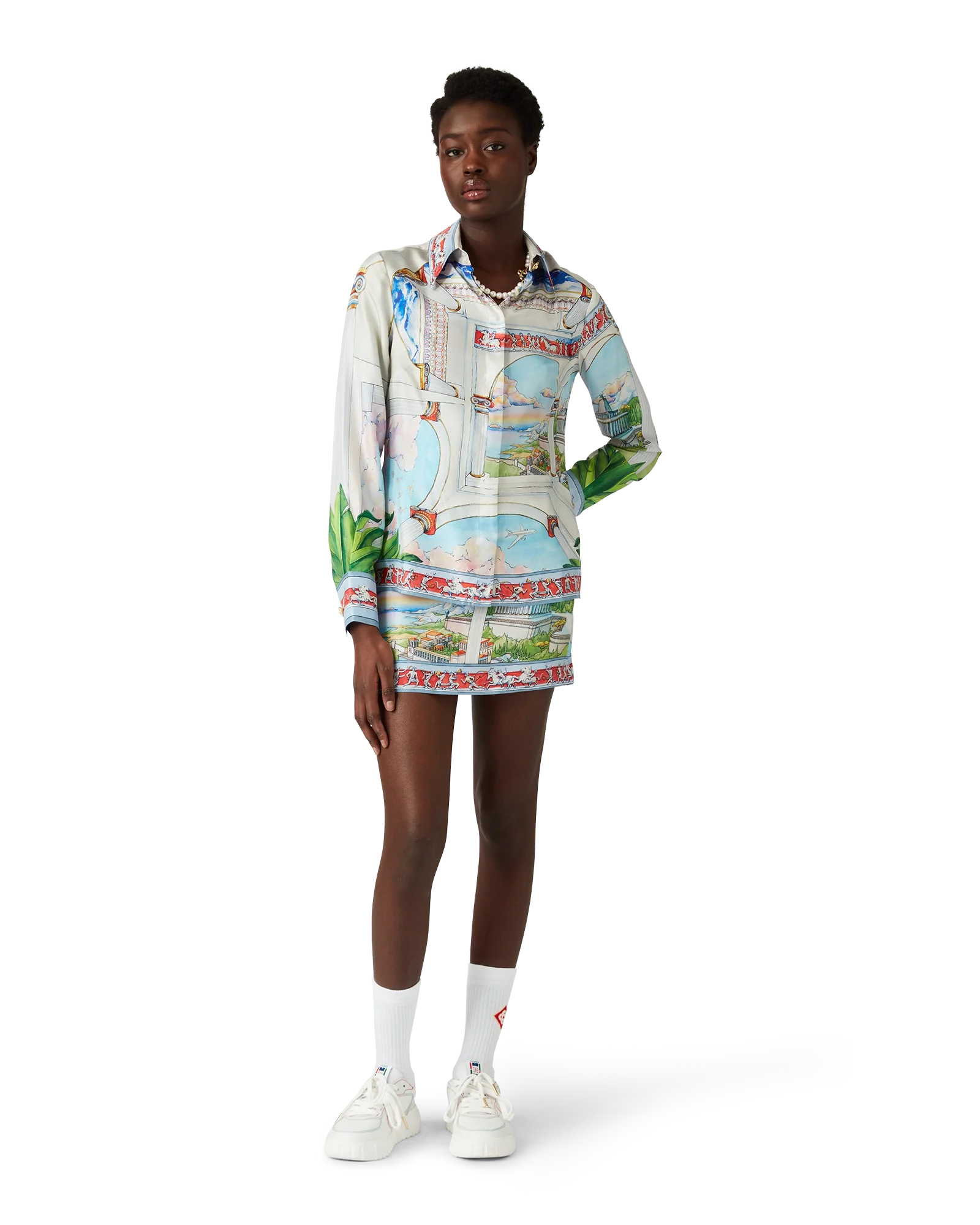 Le Passage Long Sleeve Silk Shirt