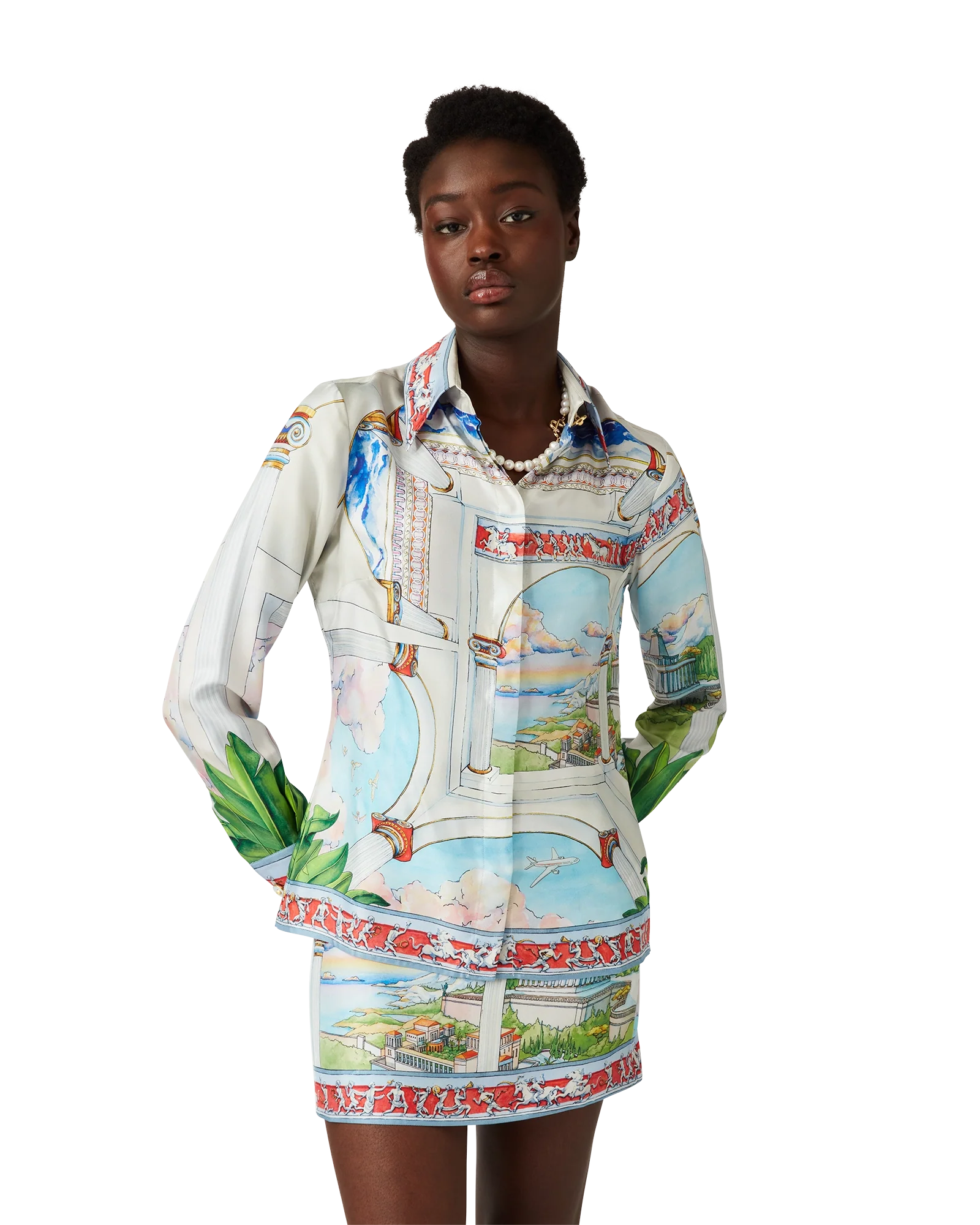 Le Passage Long Sleeve Silk Shirt