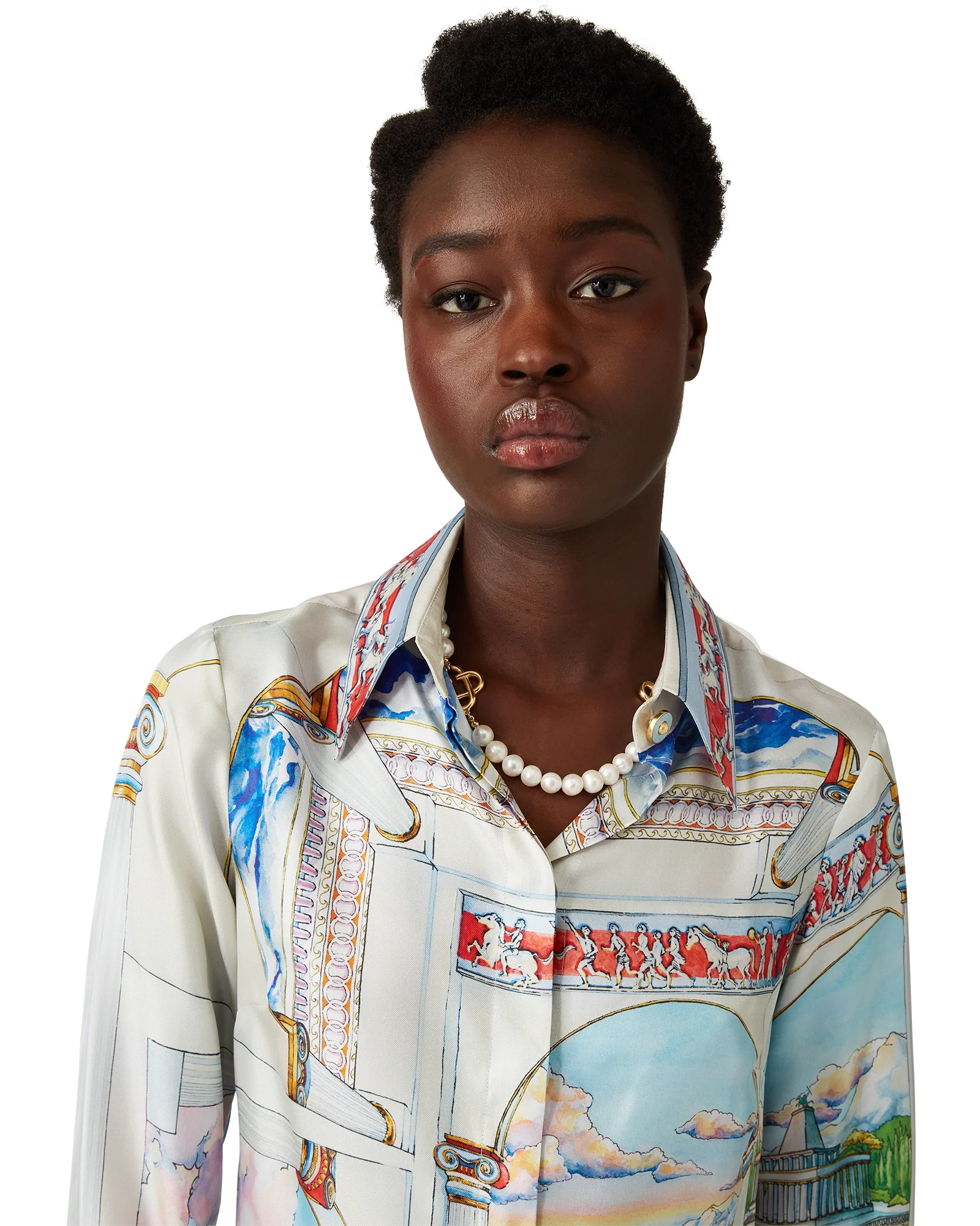 Le Passage Long Sleeve Silk Shirt