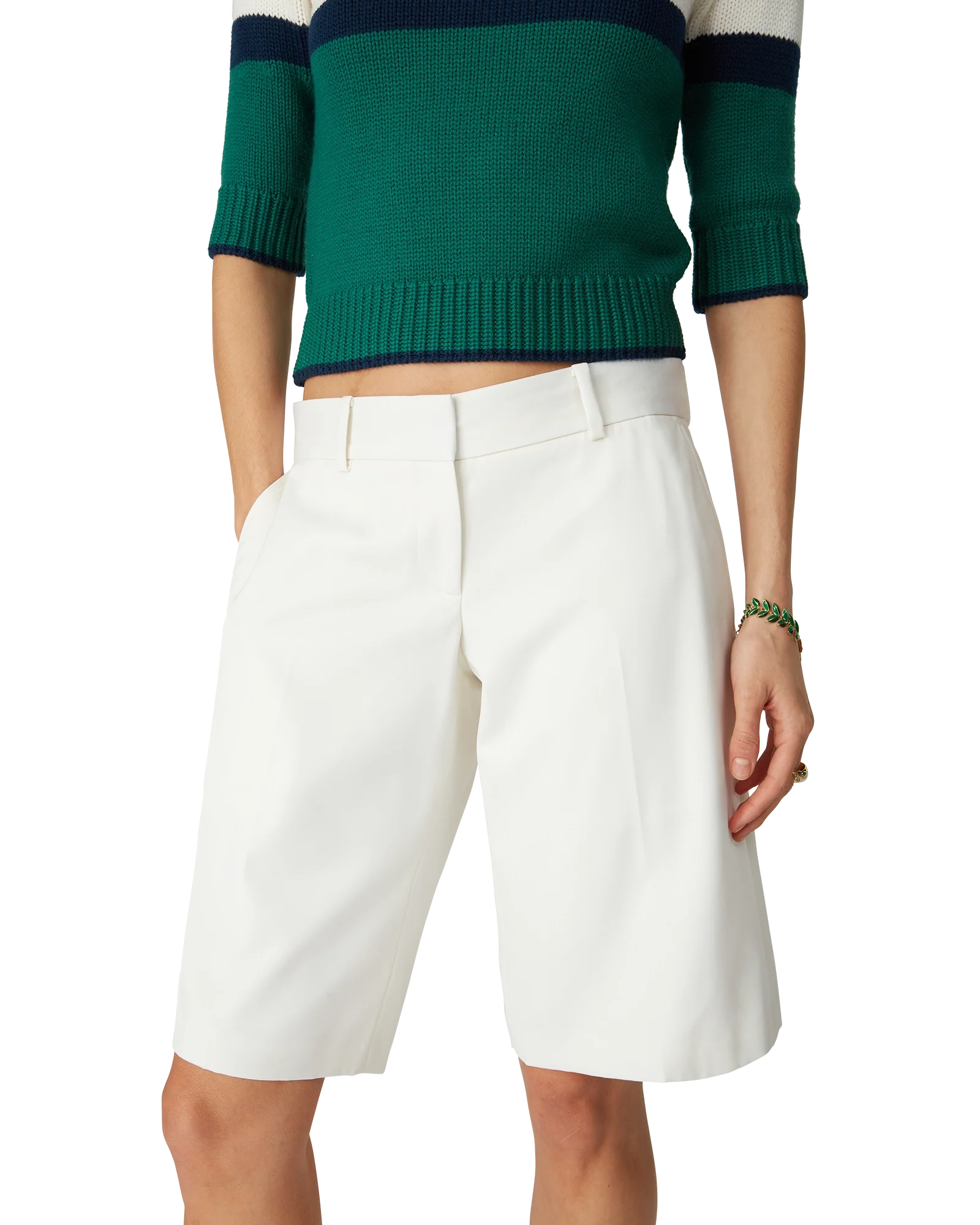 Wool Relaxed Tailored Shorts