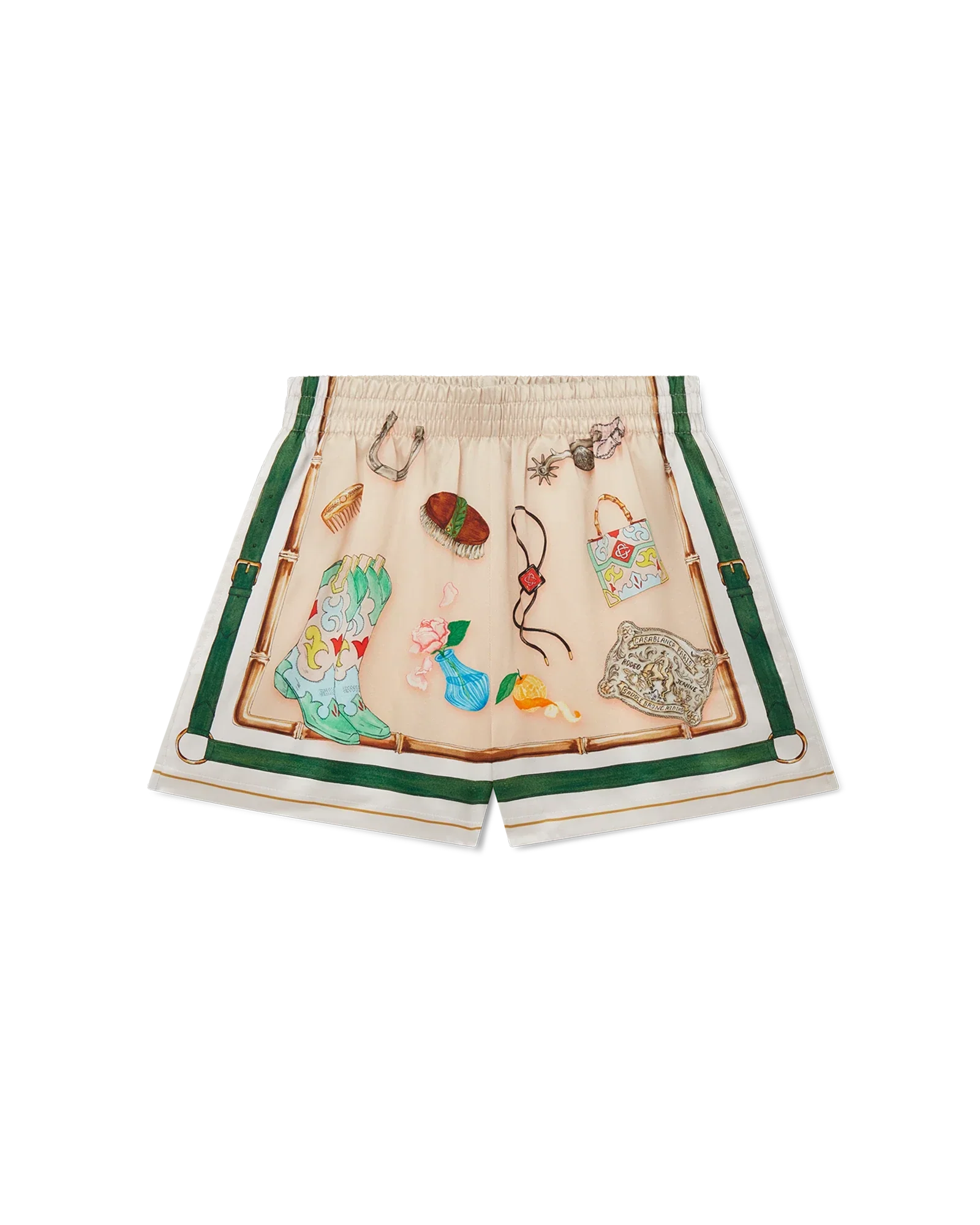 L'Ecurie Blanche Silk Shorts