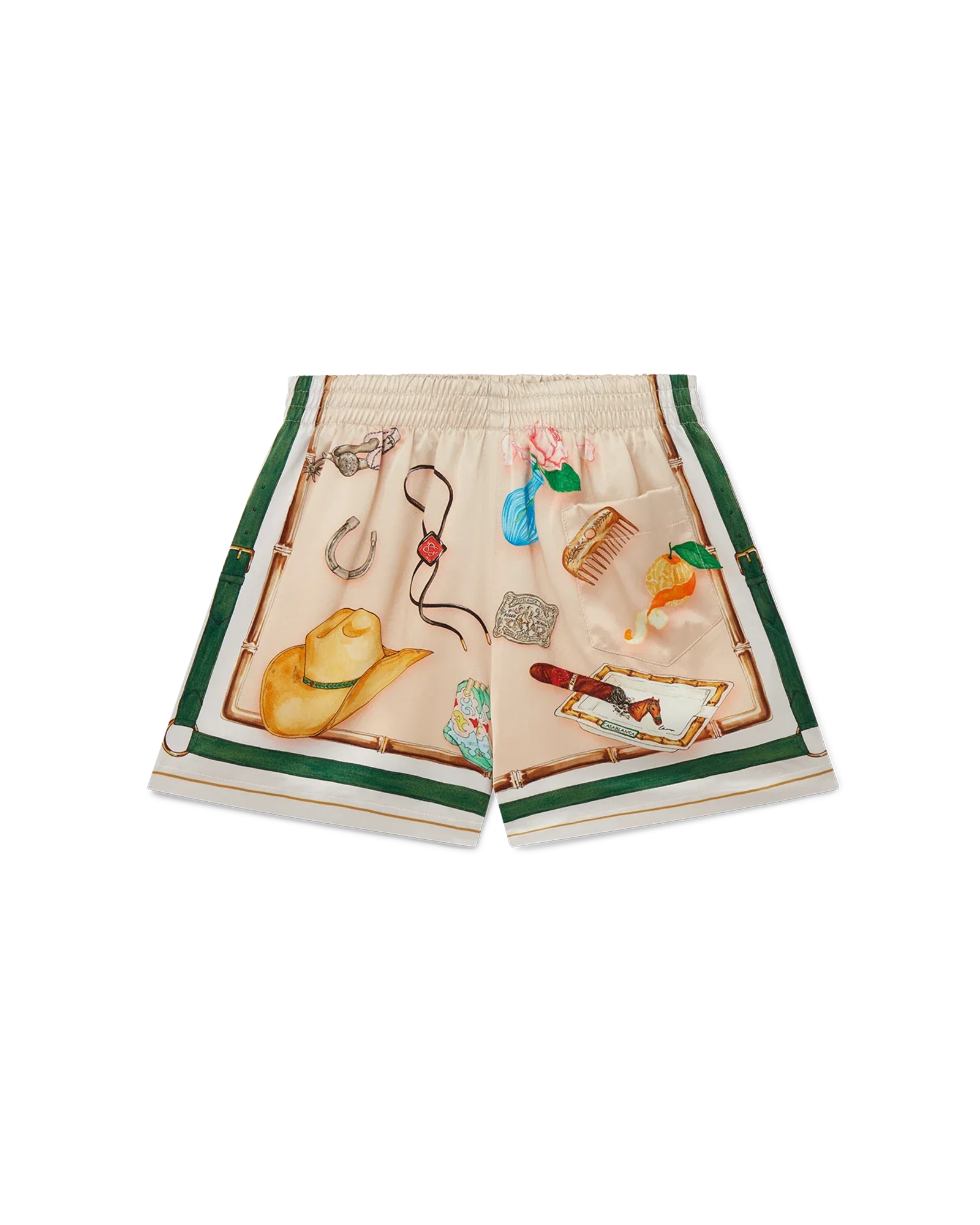 L'Ecurie Blanche Silk Shorts