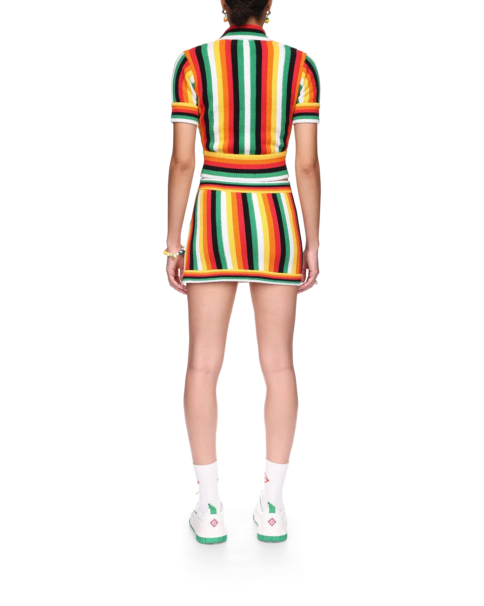 Striped Towelling Top