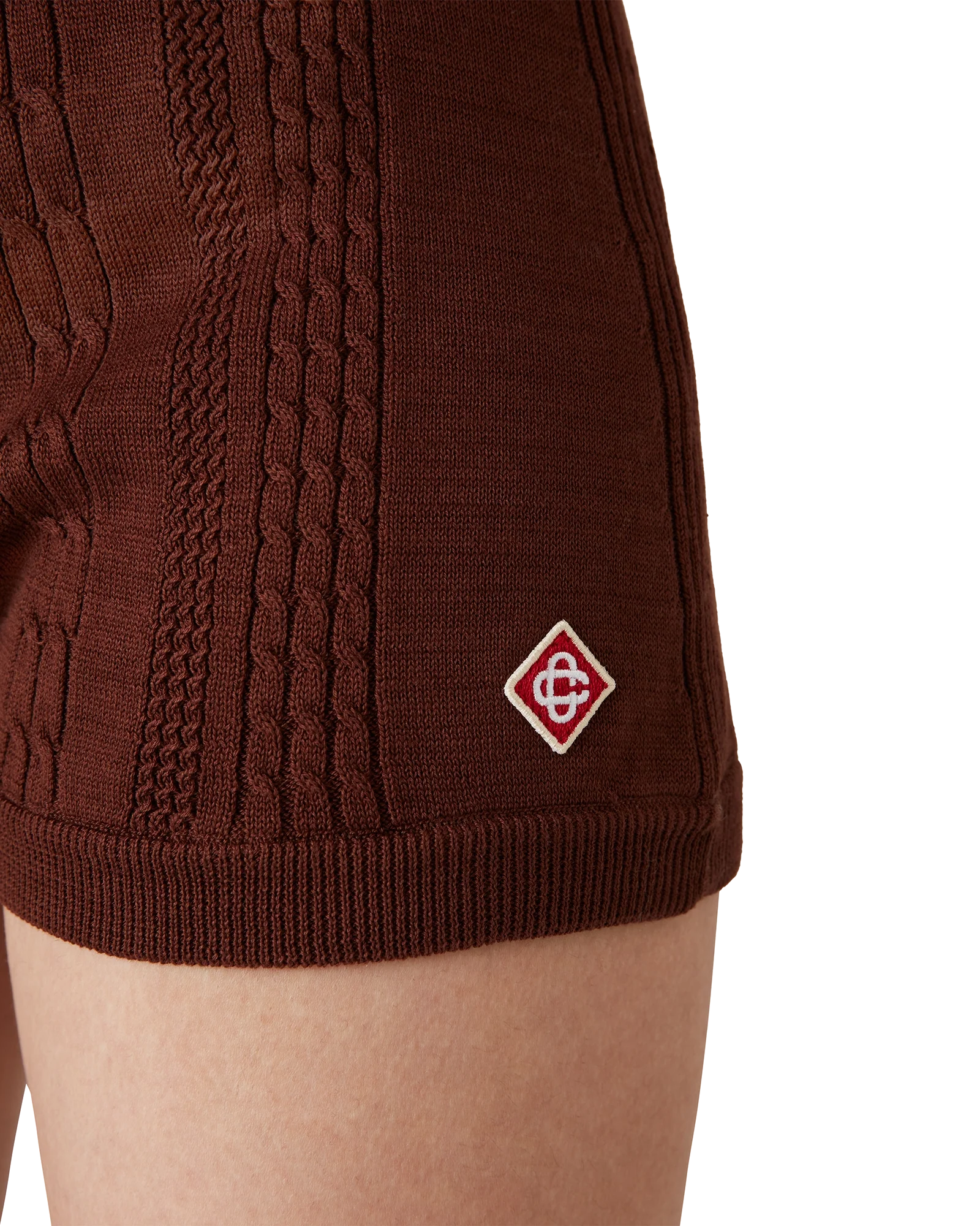 Cable Knit Mini Shorts