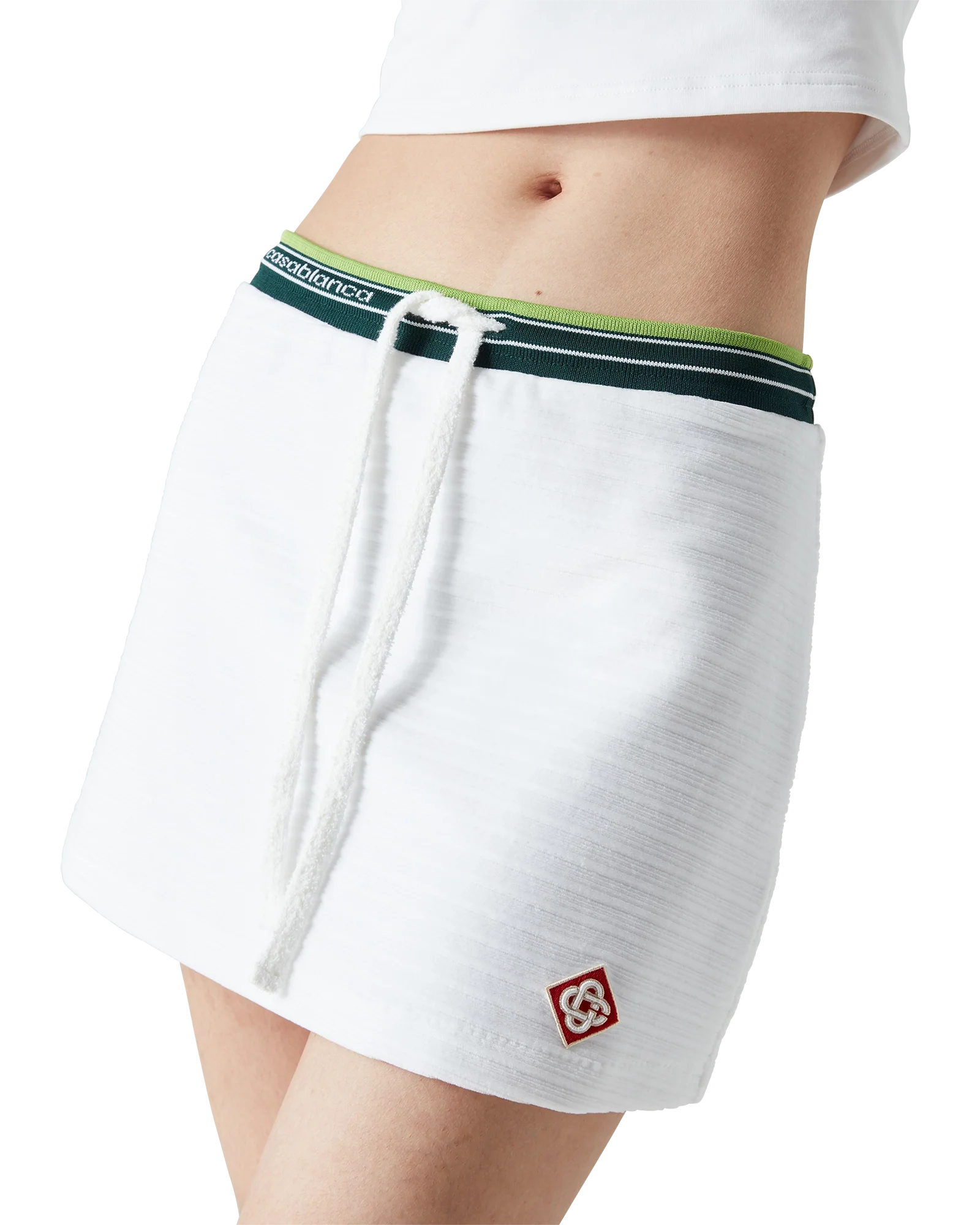 Textured Velour Tennis Skirt