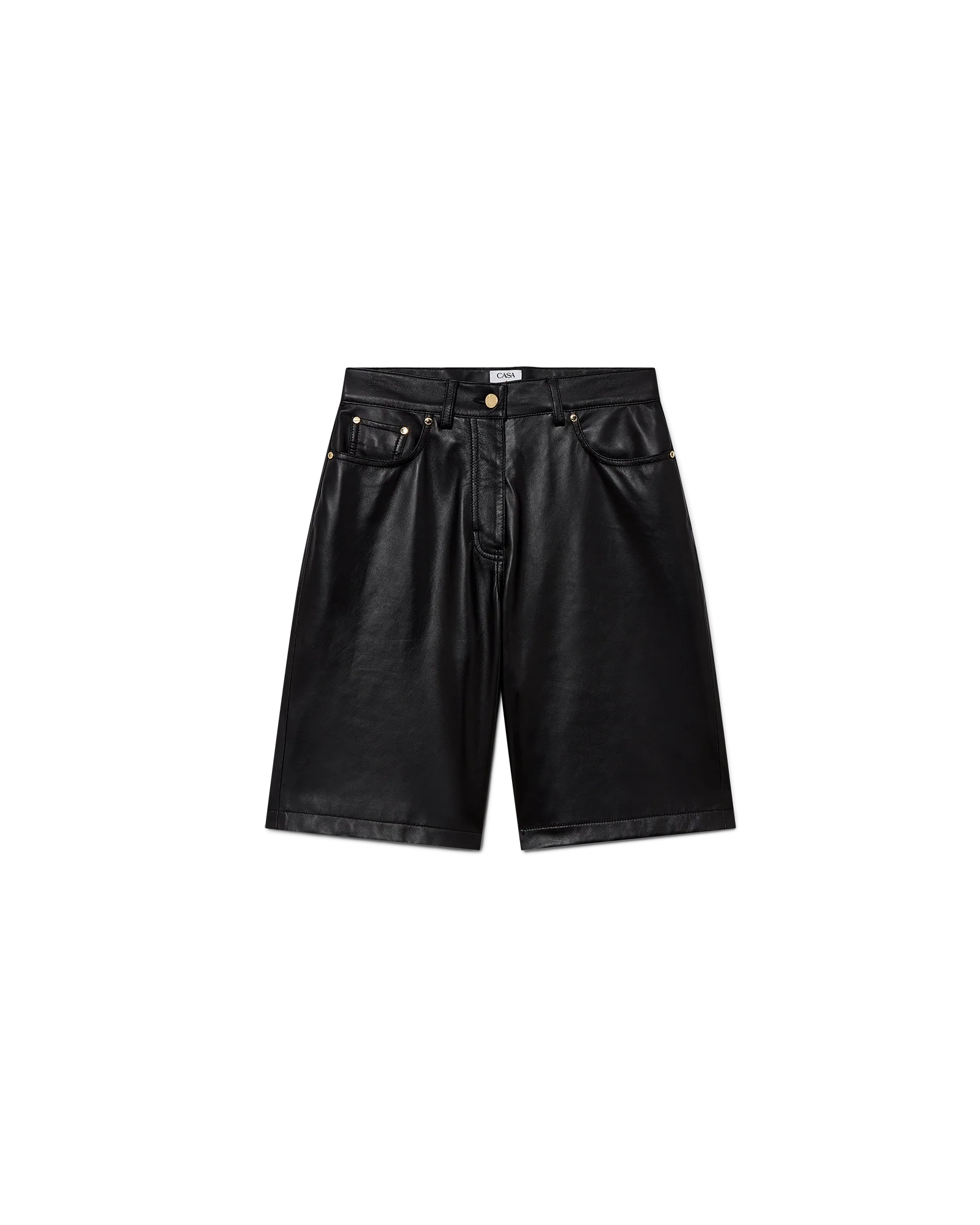 Leather Skater Shorts