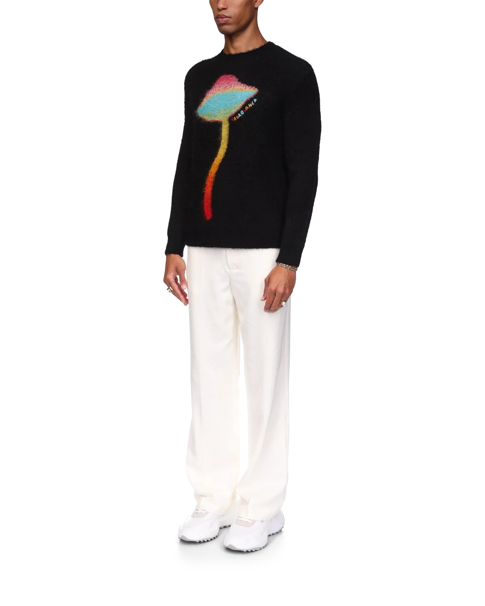 Rainbow Mushroom Mohair Jumper