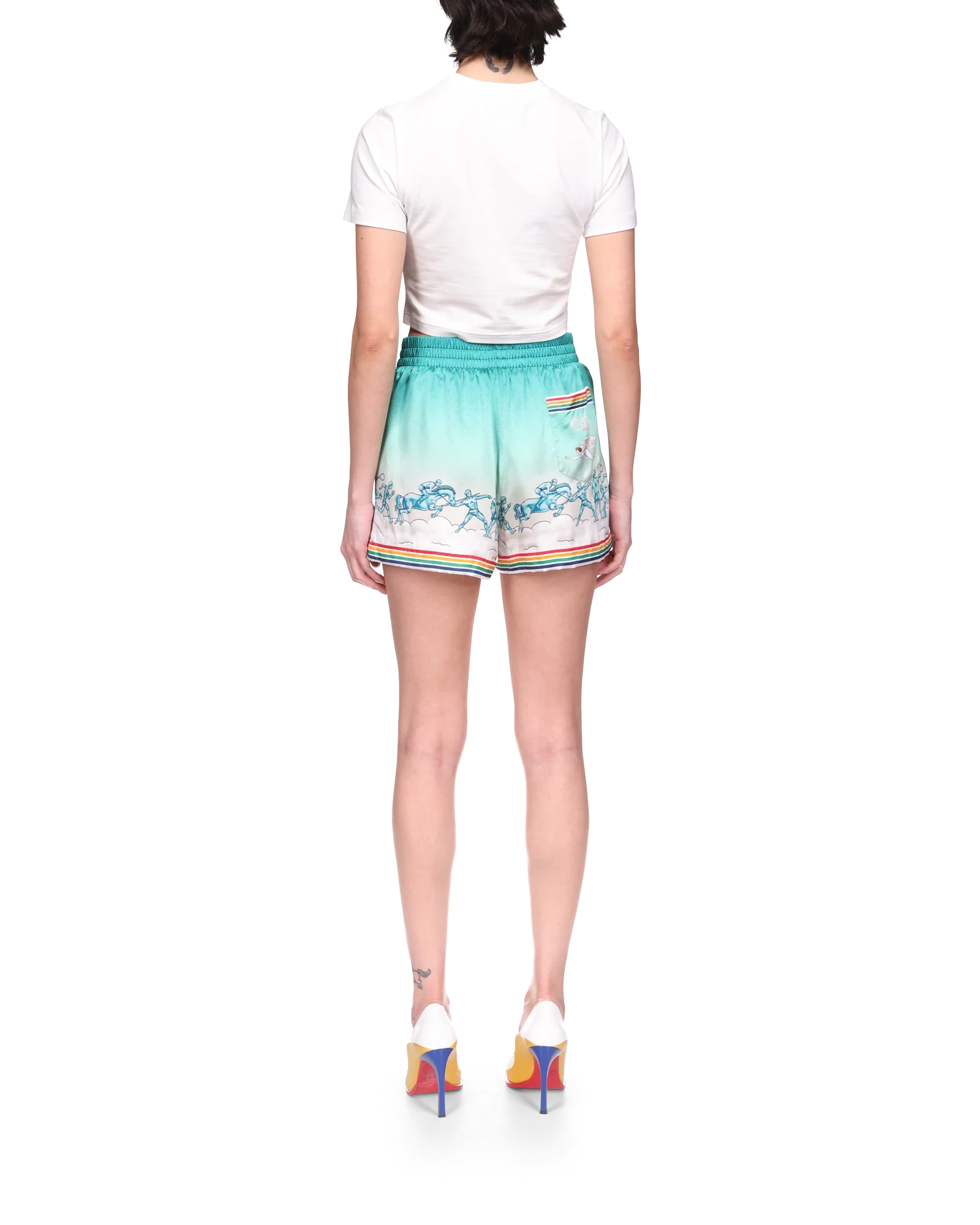 La Déesse Du Stade Silk Shorts