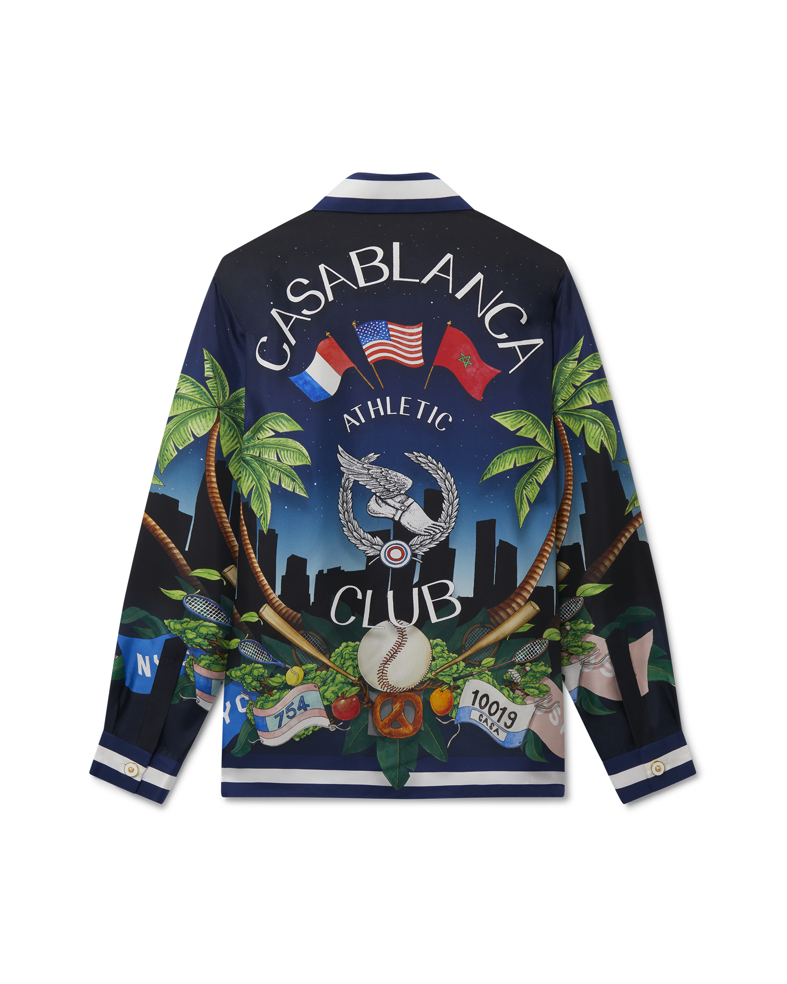 Casablanca Athletic Club Silk Shirt